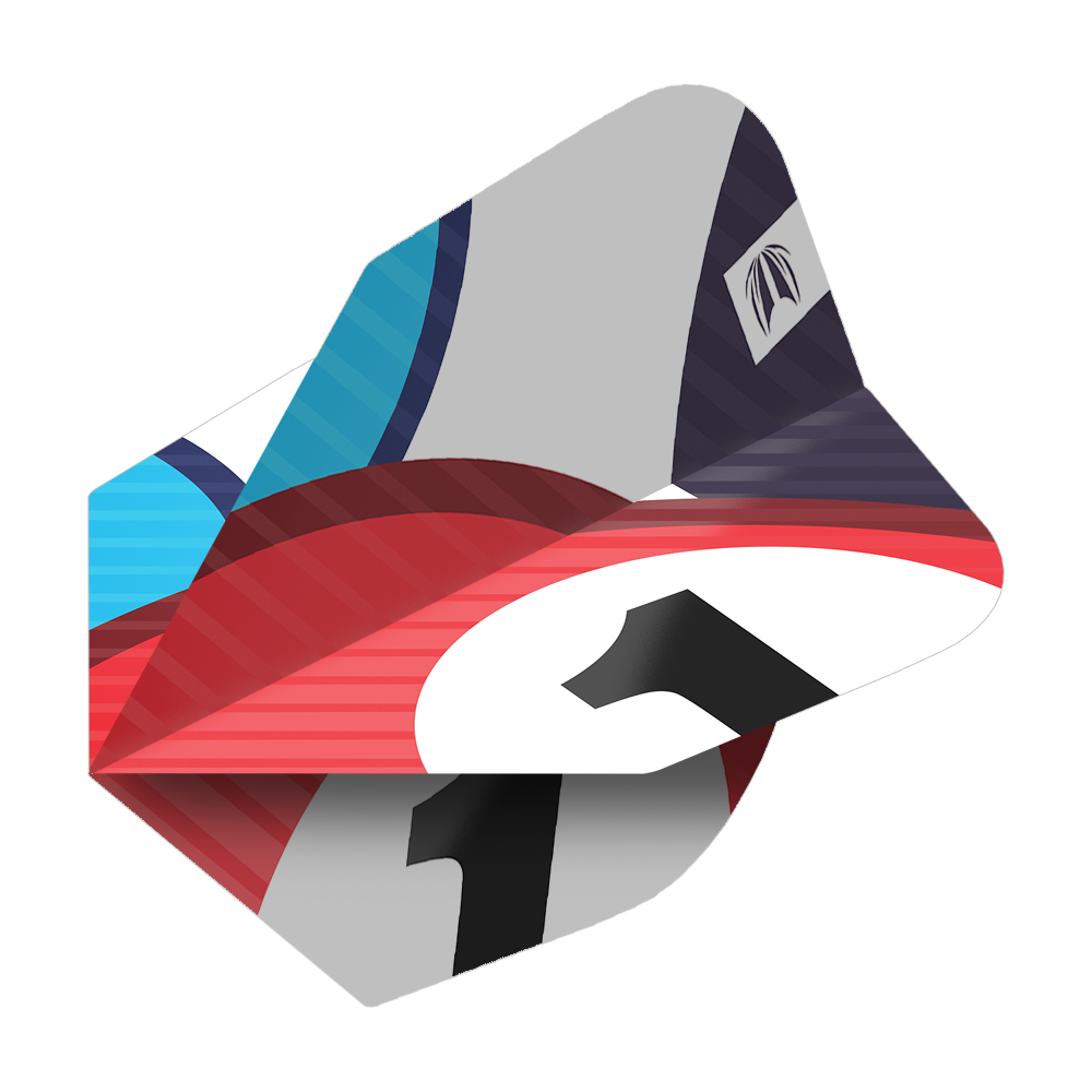 337217_Target_ProUltra_3Sets_Chicane_Blue_No6_Flights_2 Dieses Bild zeigt die Target Pro Ultra Chicane Blue No6 Flights, die in drei Sets erhältlich sind. Die Flights haben ein modernes Design mit blauen, roten und weißen Farbakzenten.