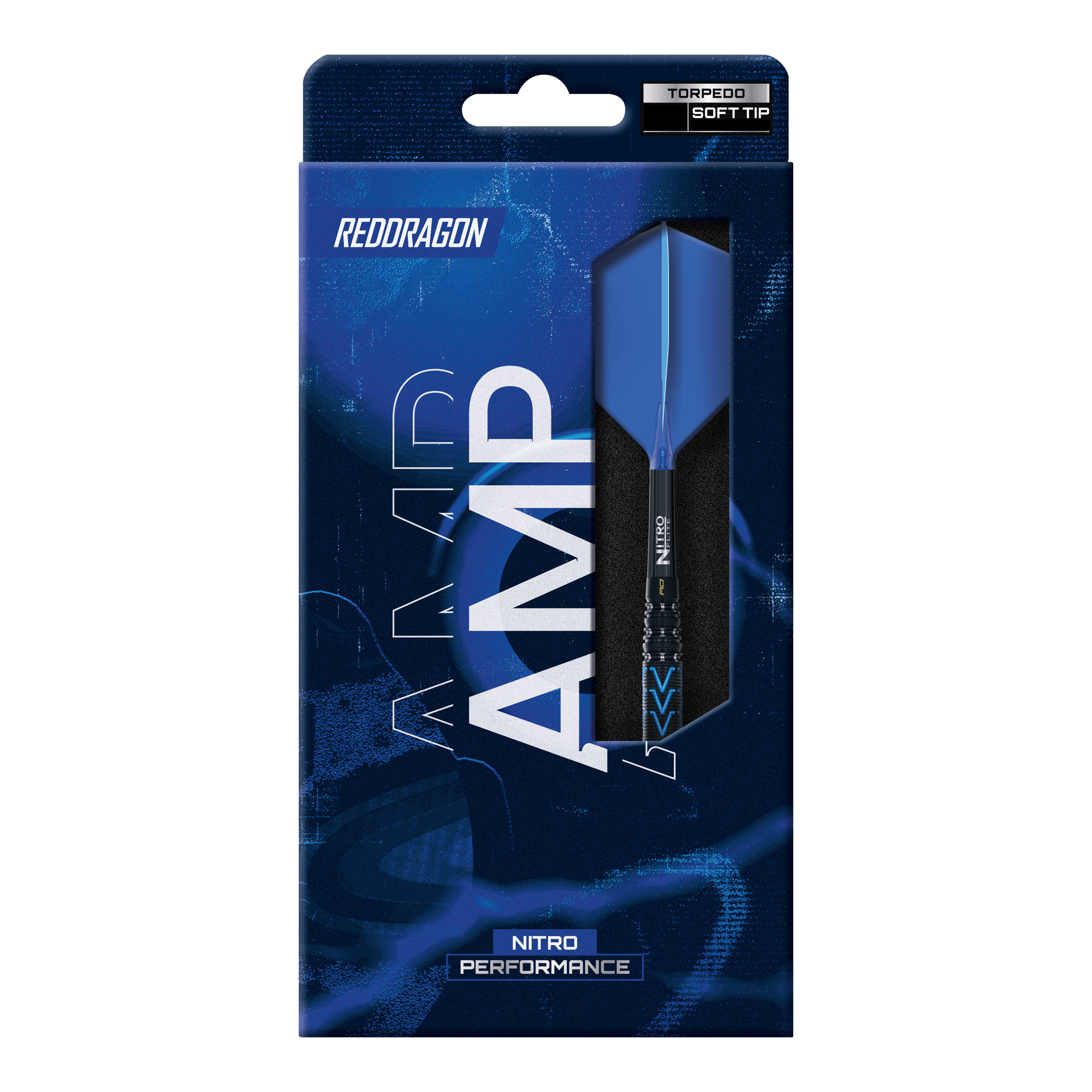 Red Dragon Amp Torpedo Soft Darts - 22g Abgebildet ist ein Red Dragon Amp Torpedo Softdart mit 22 Gramm. Der Pfeil ist speziell für Softdart-Wettbewerbe entwickelt.