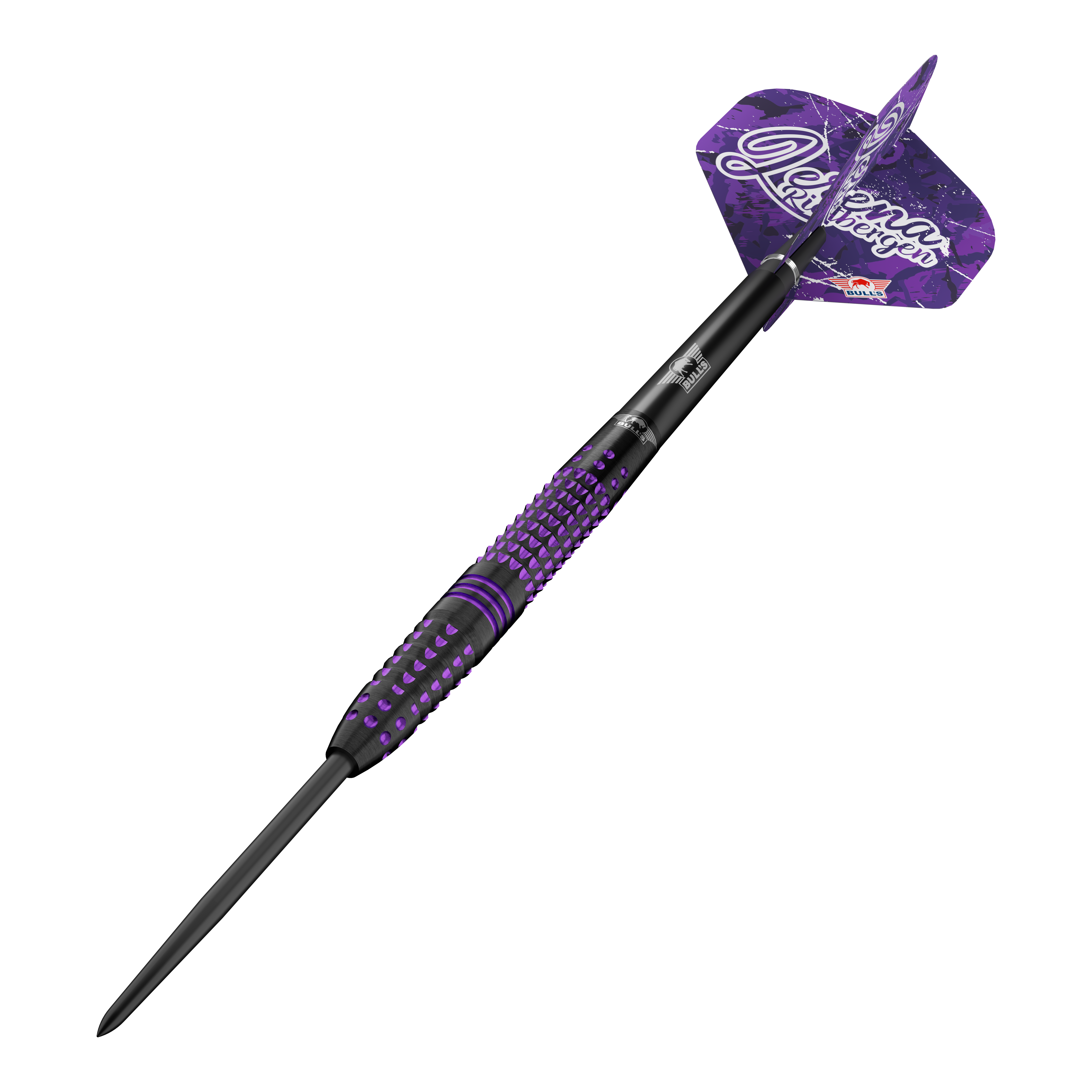 Bulls NL Lerena Rietbergen steel darts - 24g Abgebildet sind die Bulls NL Lerena Rietbergen Steeldarts - 24g. Das Bild zeigt die Details und die hochwertige Verarbeitung der Steeldarts.