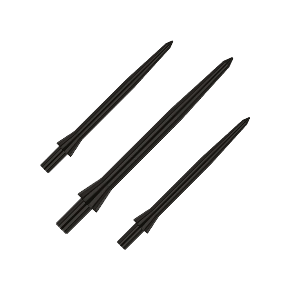Red Dragon Raptor Plain Black Steeldartspitzen - 28mm