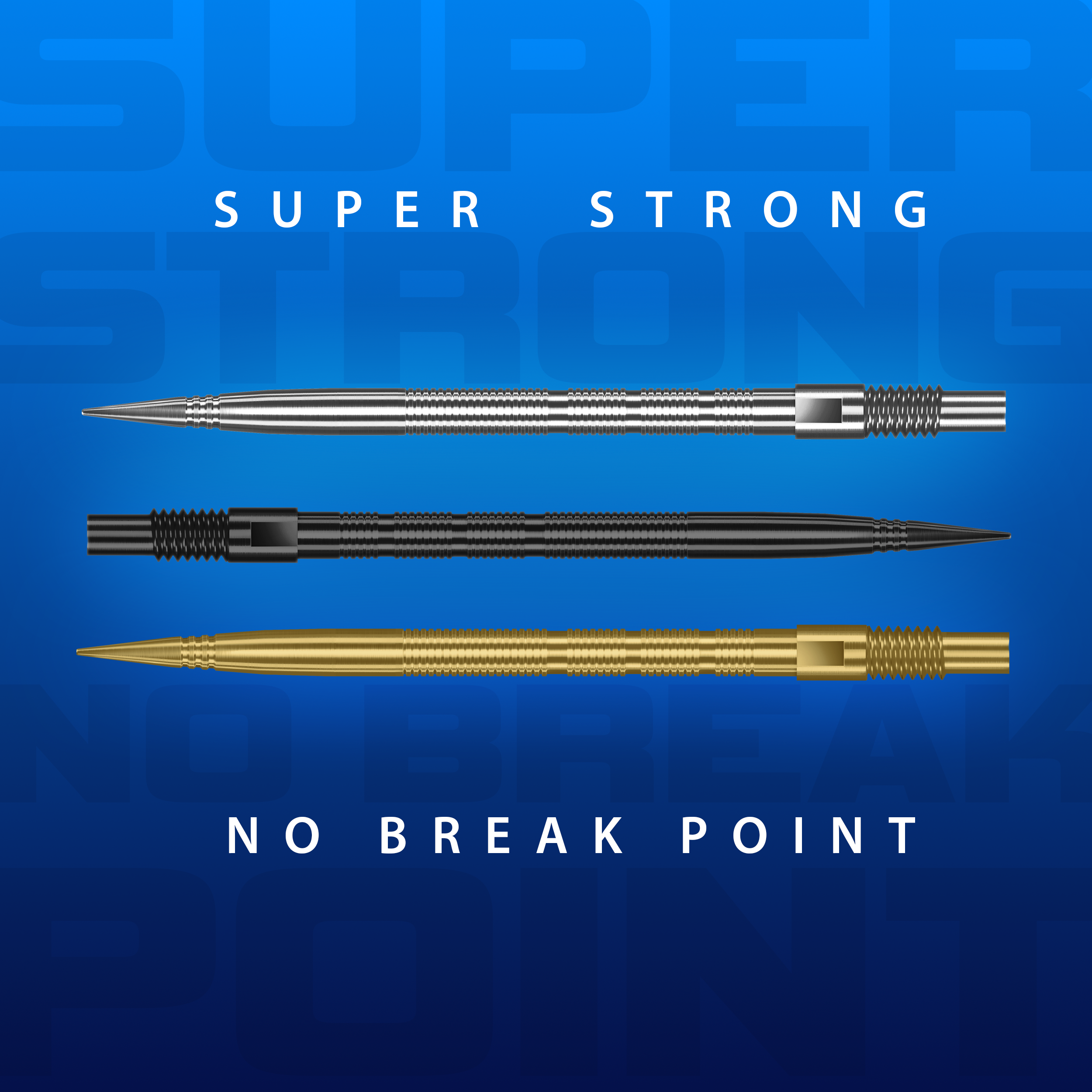 Abgebildet sind Harrows Quick Point Micro Ridge Dartspitzen in Schwarz. Die Oberfläche ist mit feinen Rillen strukturiert.