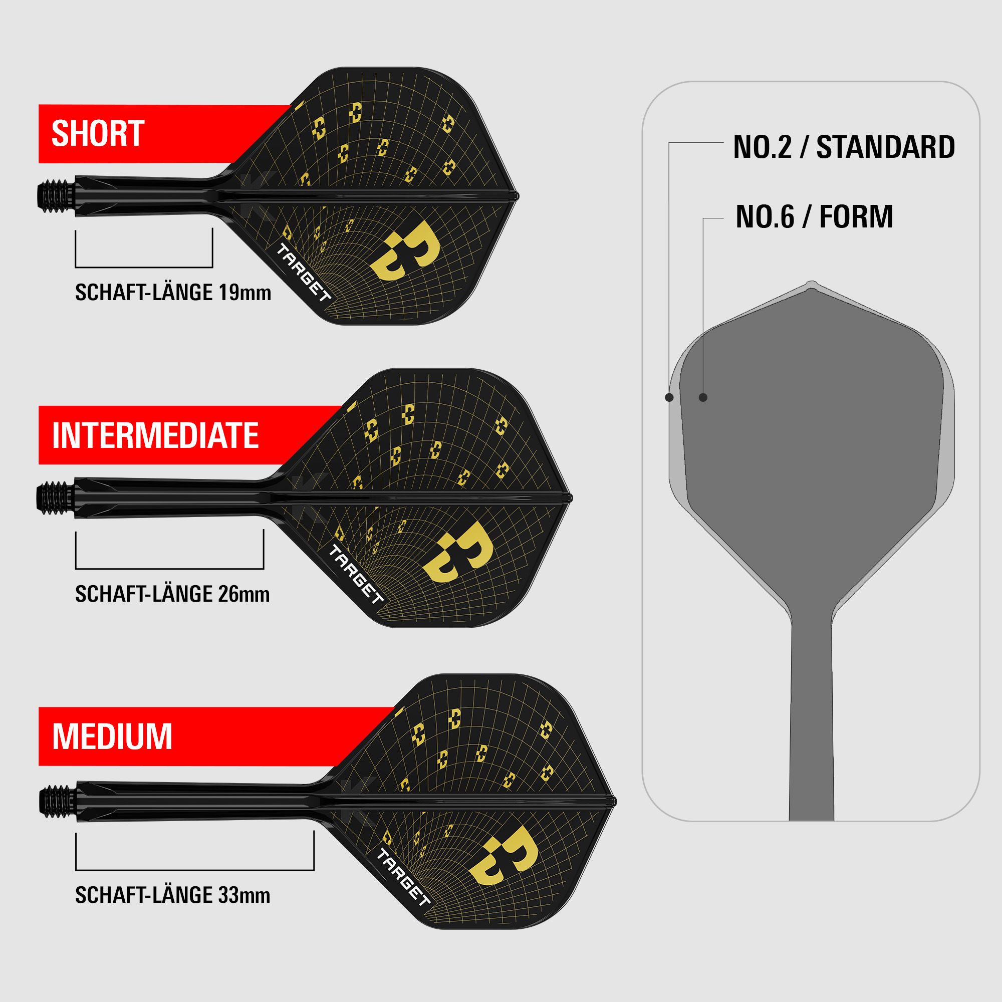 Target K-Flex Bolide No2 Standard Flights Abgebildet sind Target K-Flex Bolide No2 Standard Flights. Diese Standard-Flights bieten verlässliche Qualität für Darts.