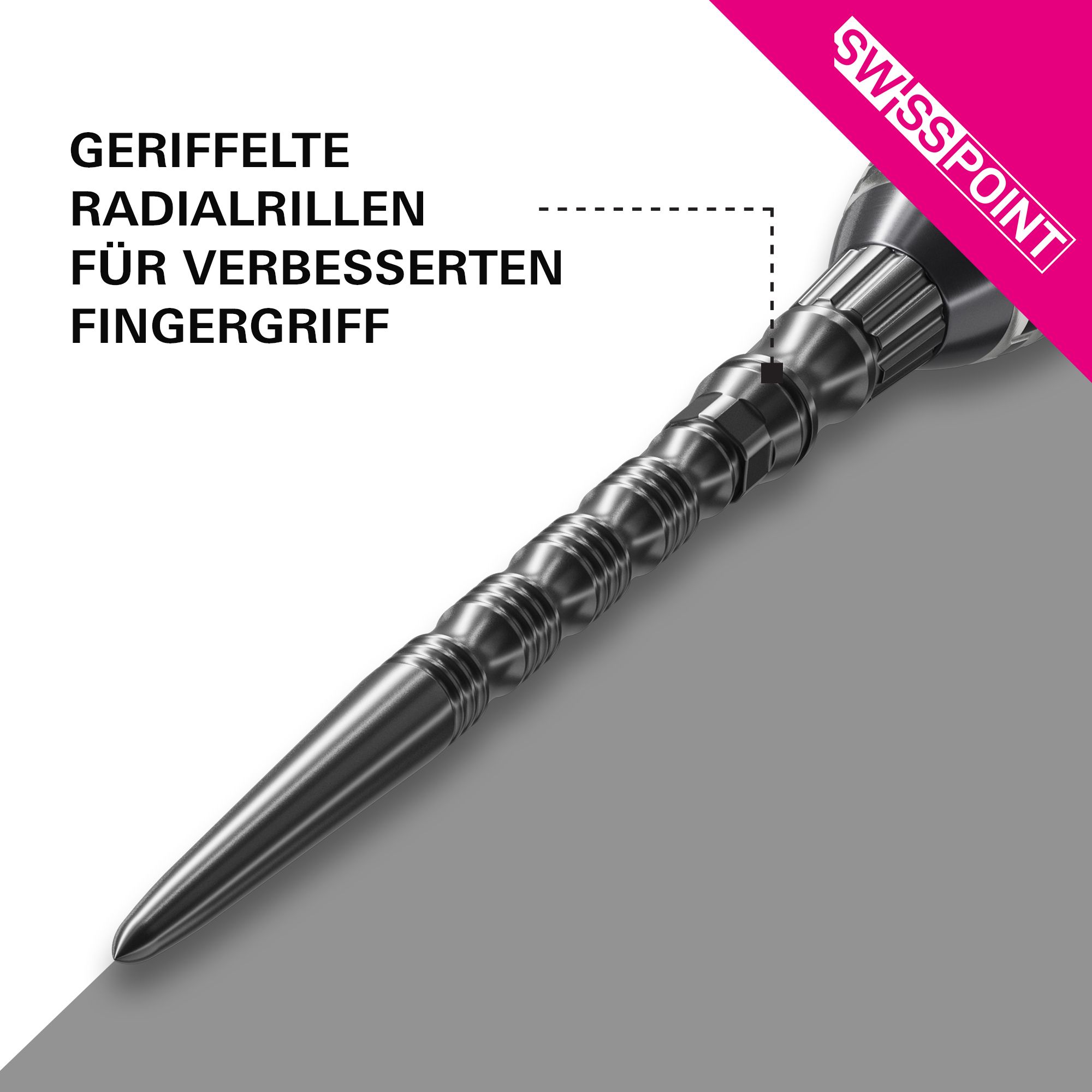Target Signature Swiss Point TRB Steel Dart Tips - Black Target Signature Swiss Point TRB Steeldartspitzen in Schwarz. Die Dartspitzen sind auf diesem Produktbild zu sehen.