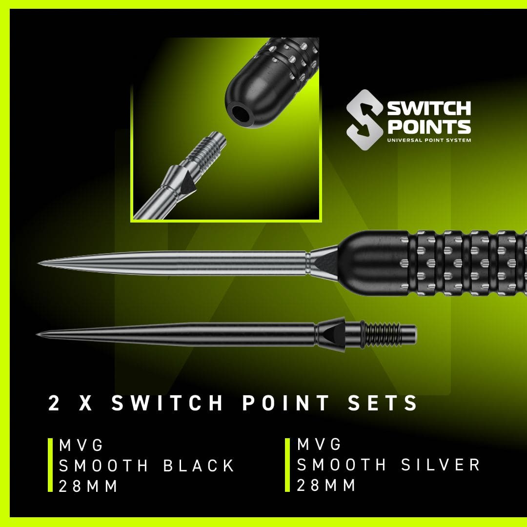 Winmau Michael Van Gerwen W-MAX Switch Point steel darts Winmau Michael Van Gerwen W-MAX Switch Point steel darts