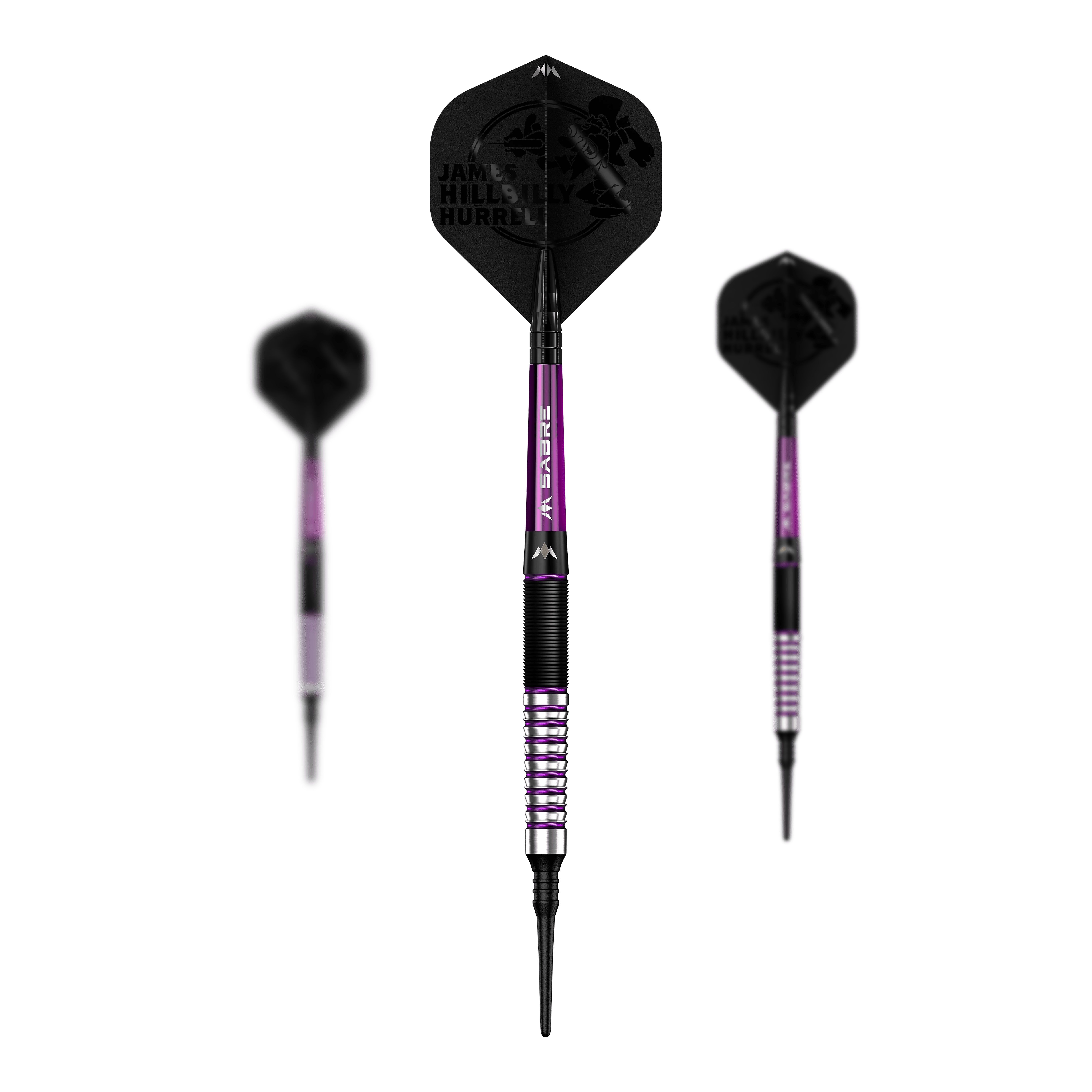 Mission James Hurrell Hillbilly Black Purple Softdarts - 18g