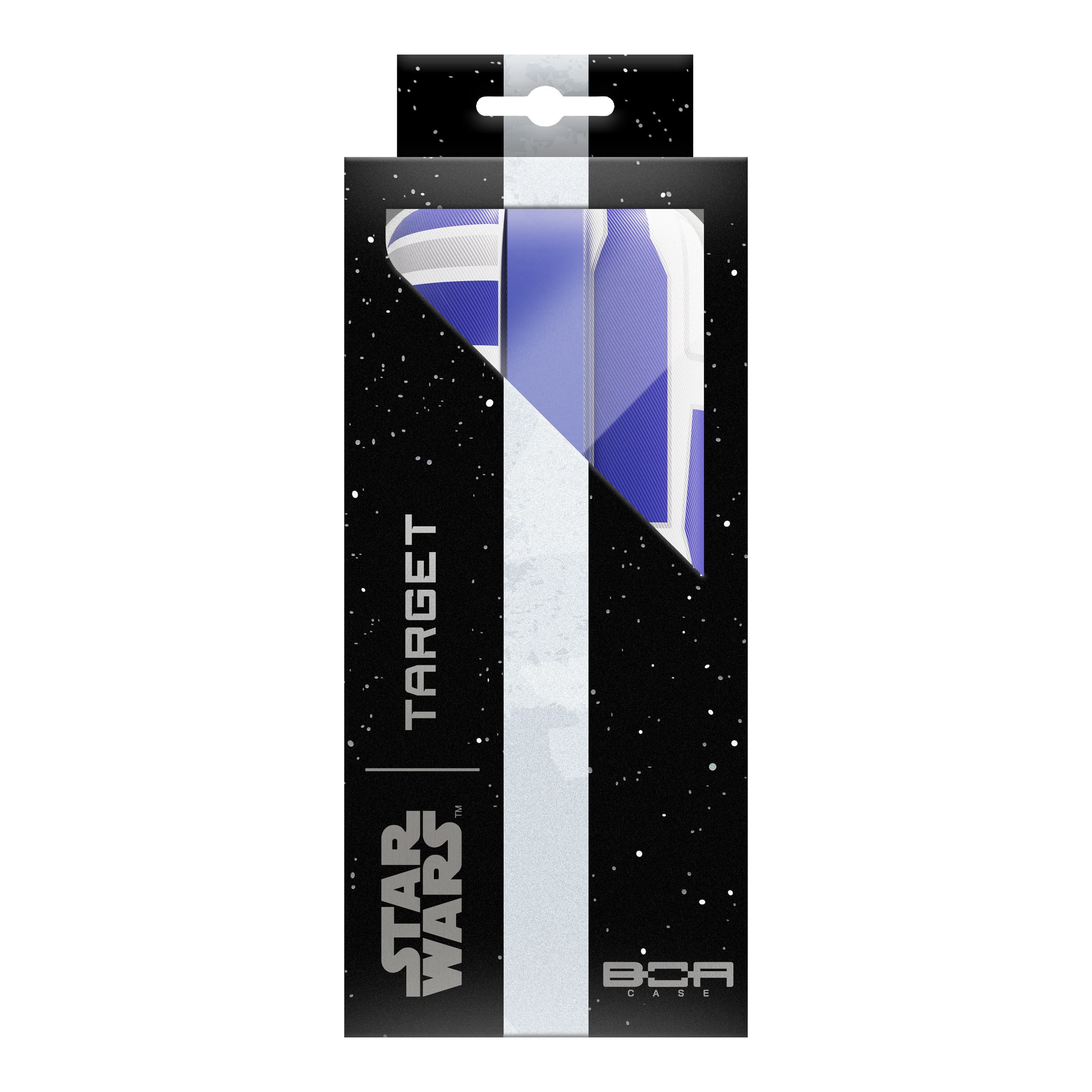 Target Star Wars Boa Dartcase - R2D2 Gezeigt wird das Target Star Wars Boa Dartcase - R2D2. Es ist ein Aufbewahrungsetui für Darts im R2D2-Design.