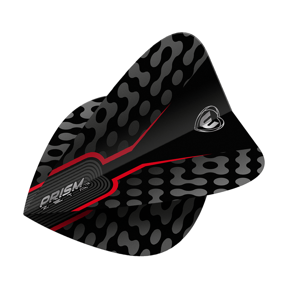 Winmau Zeta Black Red Kite Flights