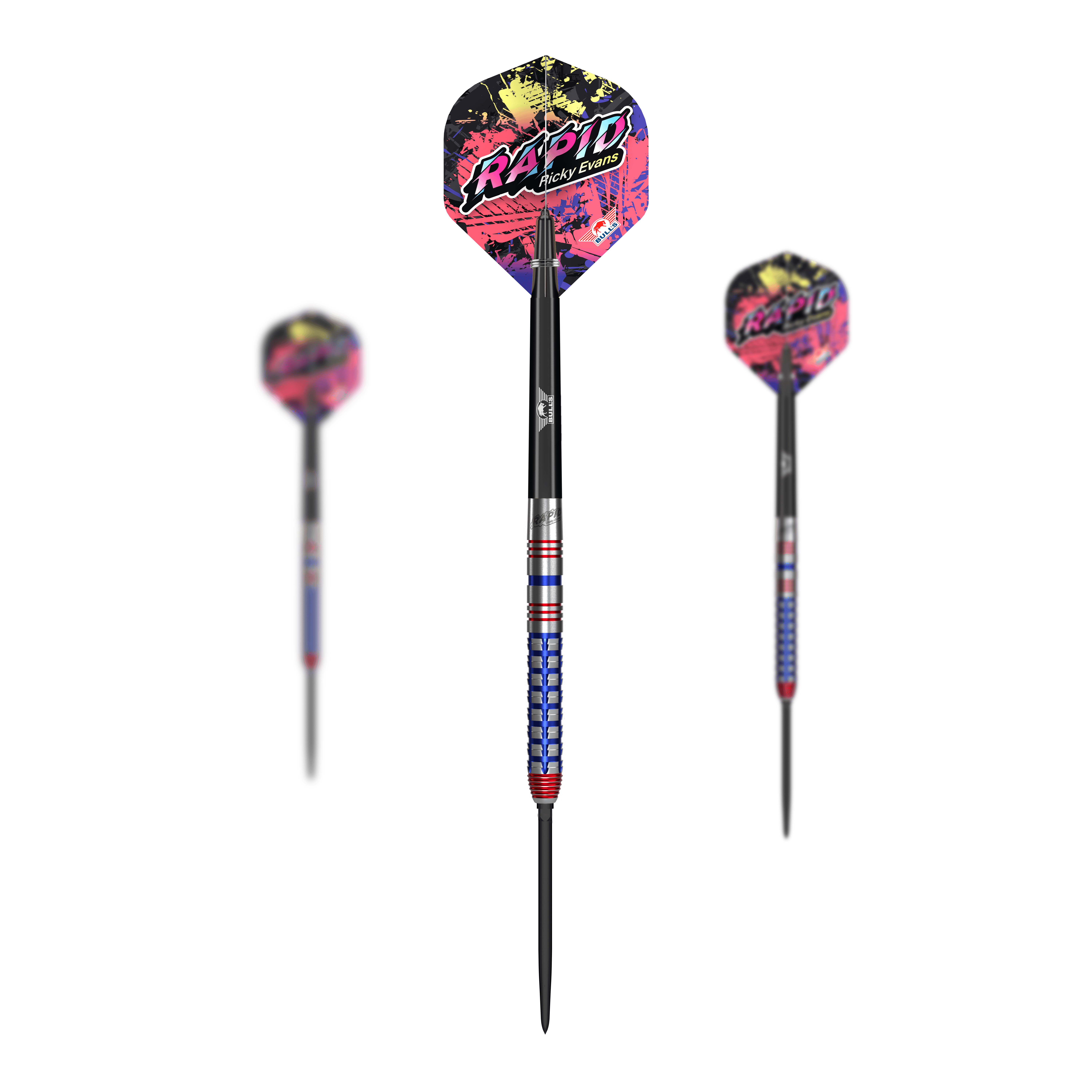 Bulls NL Ricky Evans Rapid Convertible Point Steel Darts Bulls NL Ricky Evans Rapid Convertible Point Steel Darts