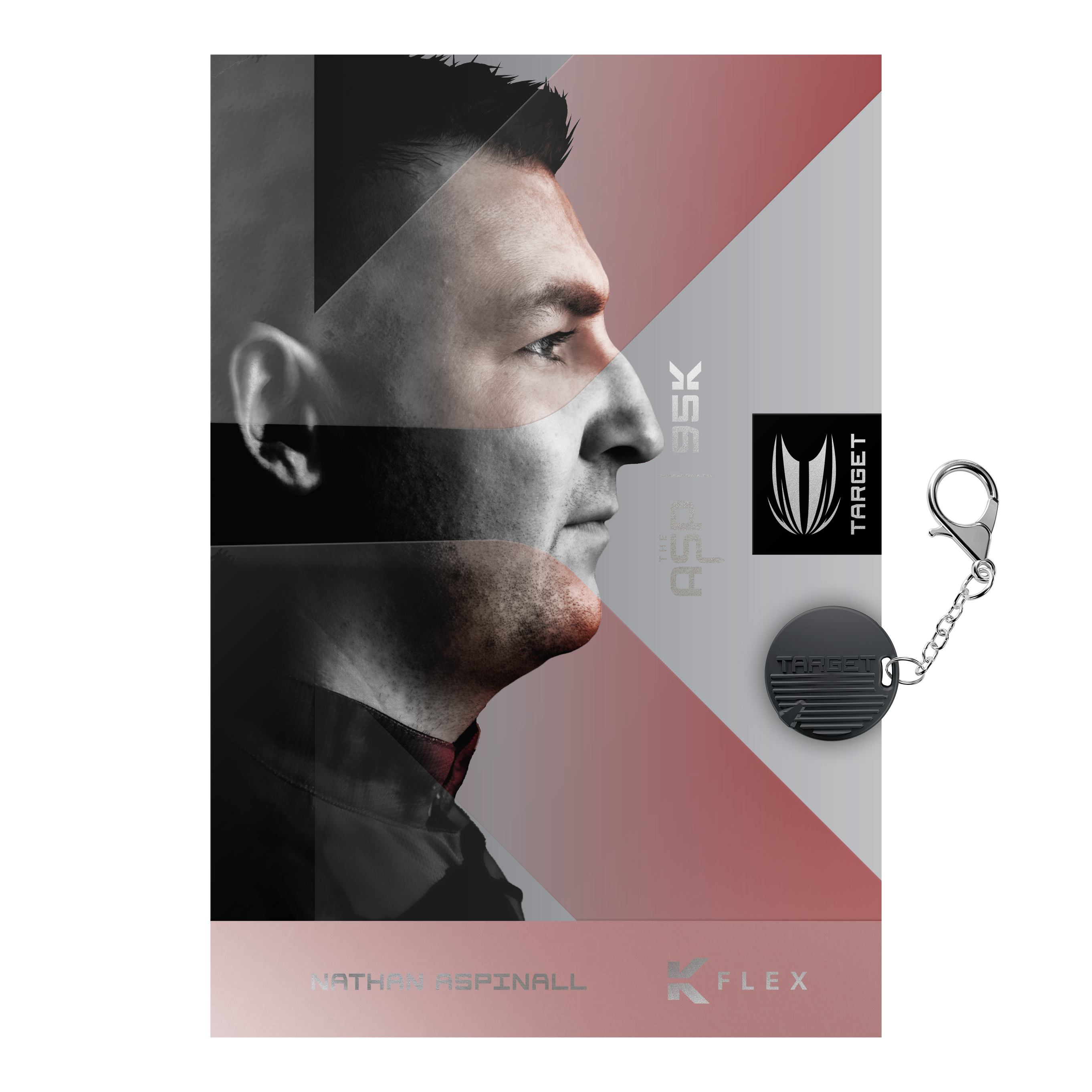 Target Nathan Aspinall 95K Swiss Point Steel Darts Abbildung der Target Nathan Aspinall 95K Swiss Point Steeldarts. Das Bild zeigt die Details und das Design der Pfeile.