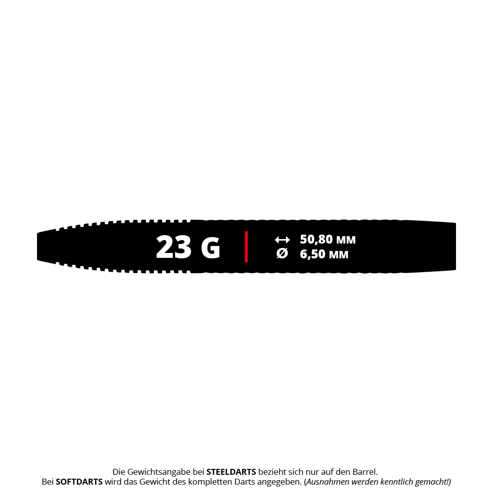 Auf dem Bild ist das Winmau John Brown Signature Edition Steeldarts - 23g Set zu erkennen. Diese Steeldarts sind für ambitionierte Spieler konzipiert.