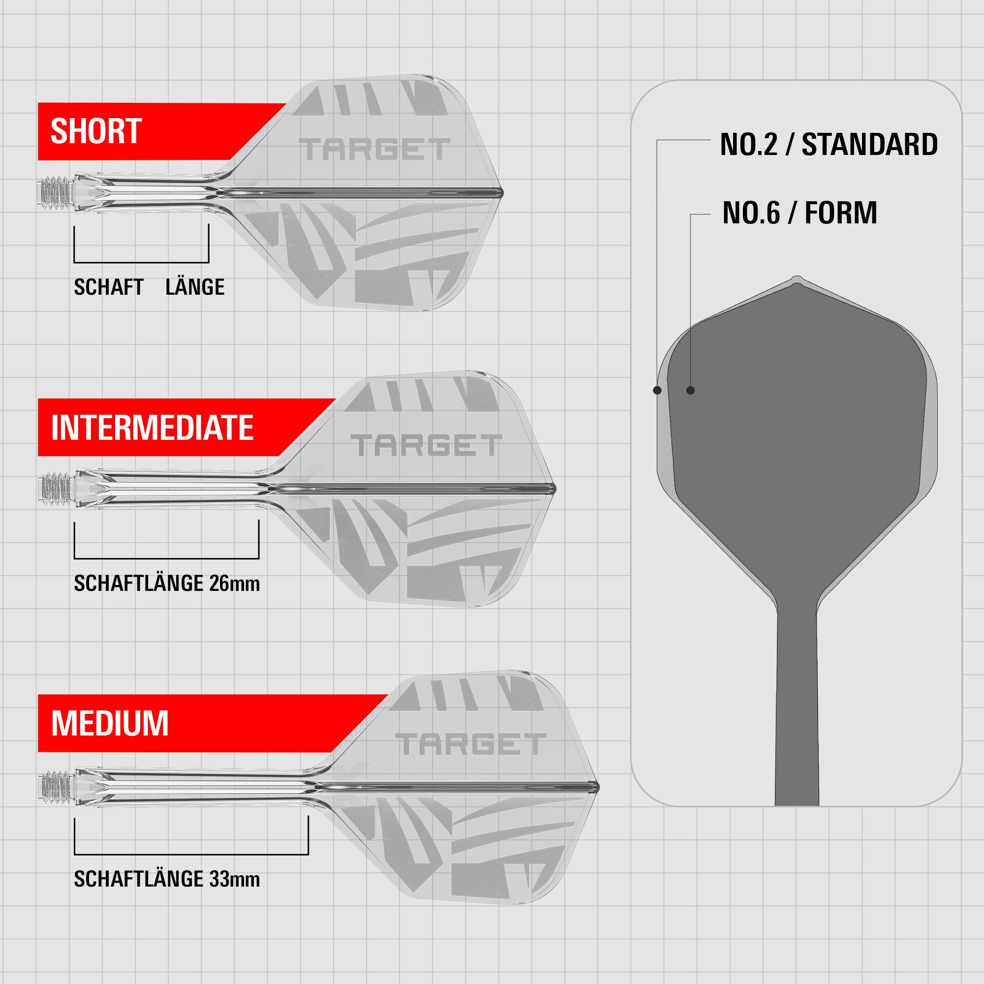 Target K-Flex Clear No6 Flights
