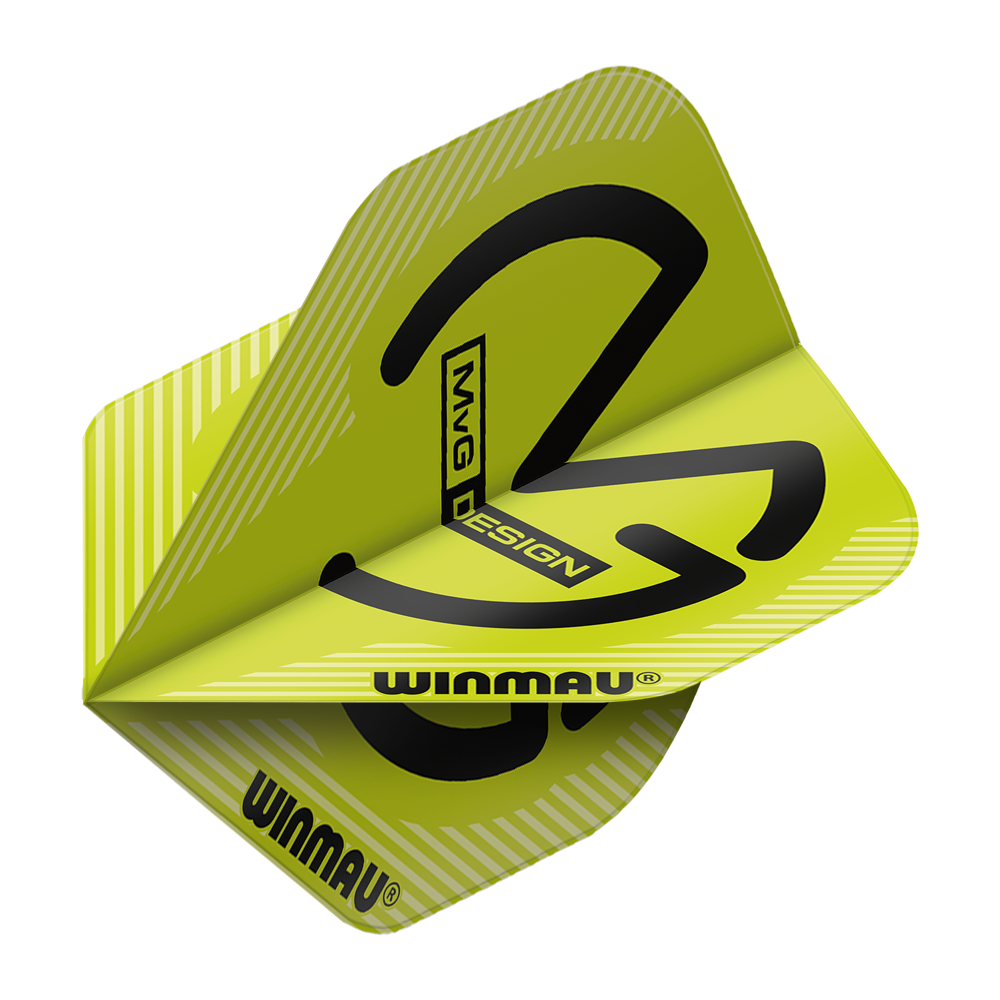 Winmau Mega MvG Green Standard Flights