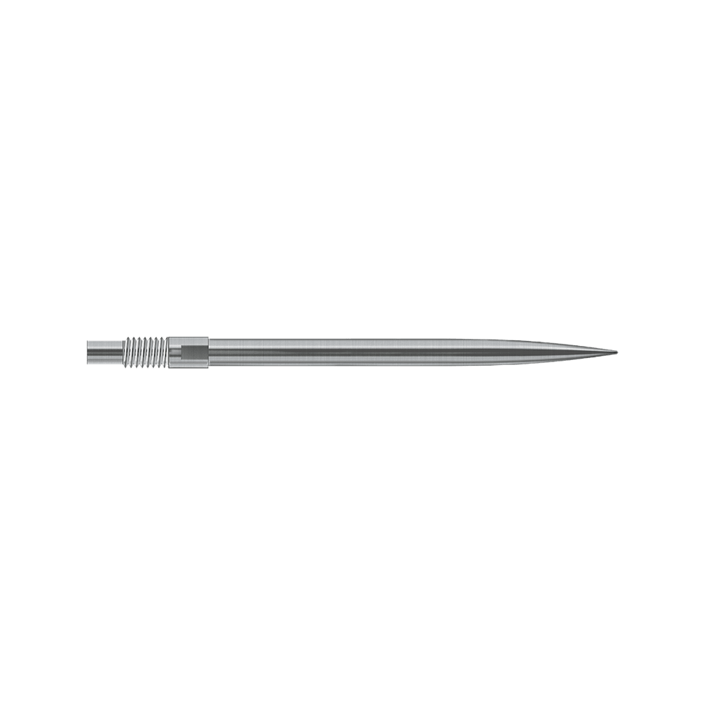 Harrows Quick Point Dart Tips - Silver Das Bild zeigt Harrows QuickPoint Dartspitzen in Silber mit einer Länge von 35mm. Die Abbildung gibt einen Eindruck des Produktes.