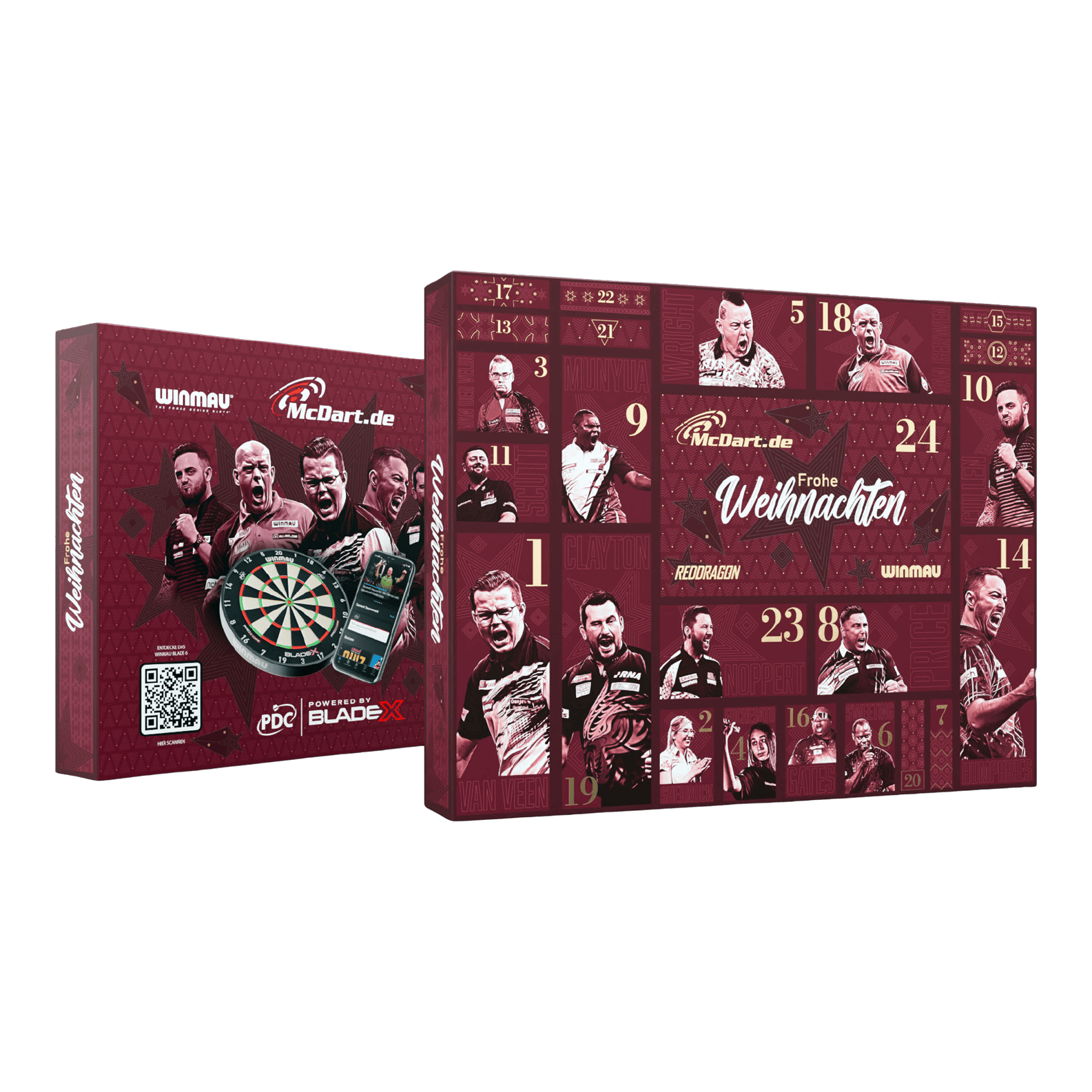 McDart Premium Advent Calendar 2026 for steel dart players