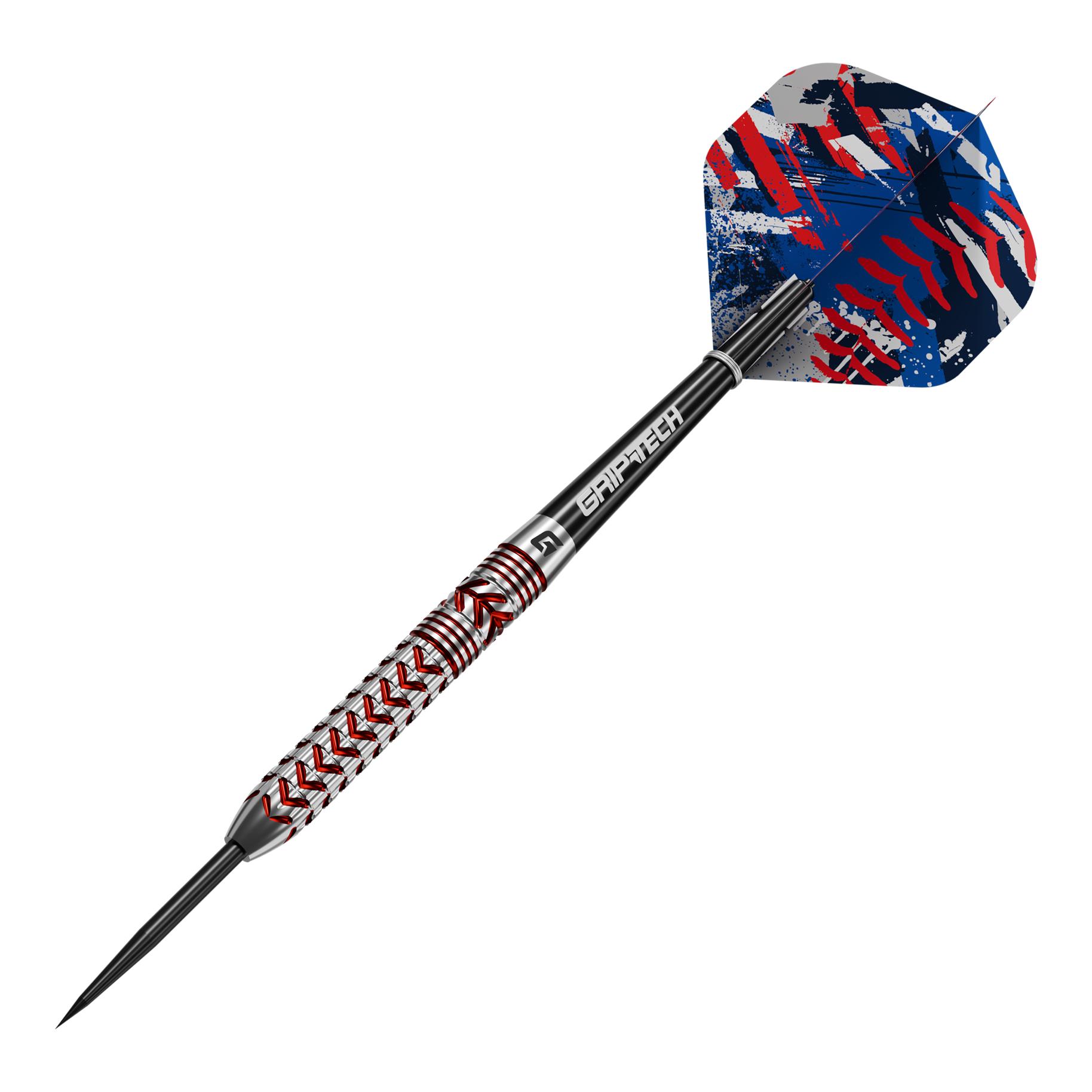 GOAT Curveball Steel Darts Abgebildet sind die GOAT Curveball Steeldarts. Die Steeldarts werden aus einer anderen Perspektive gezeigt.