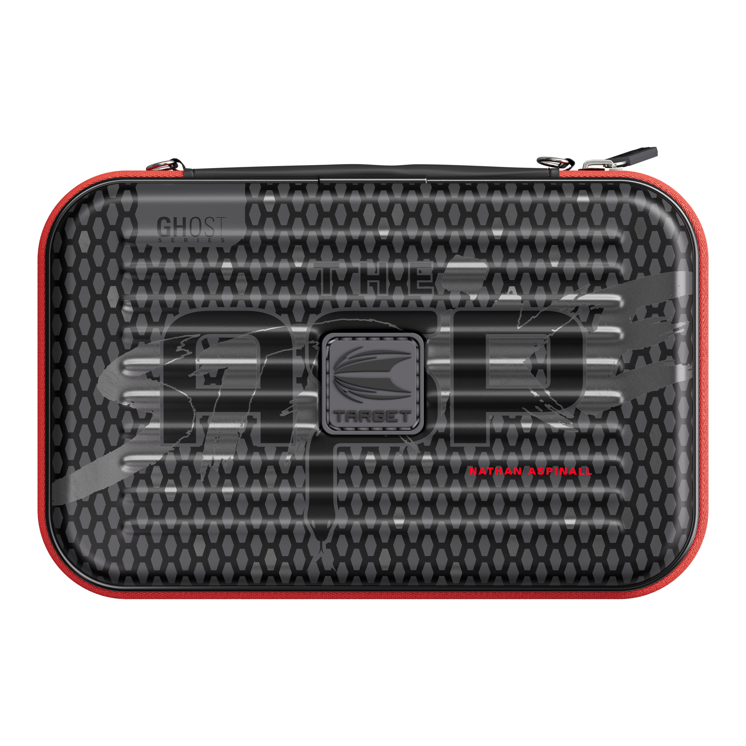 Das Bild zeigt das Takoma XL Ghost Series Nathan Aspinall Dartcase. Das Dartcase ist speziell für Dartspieler entworfen.