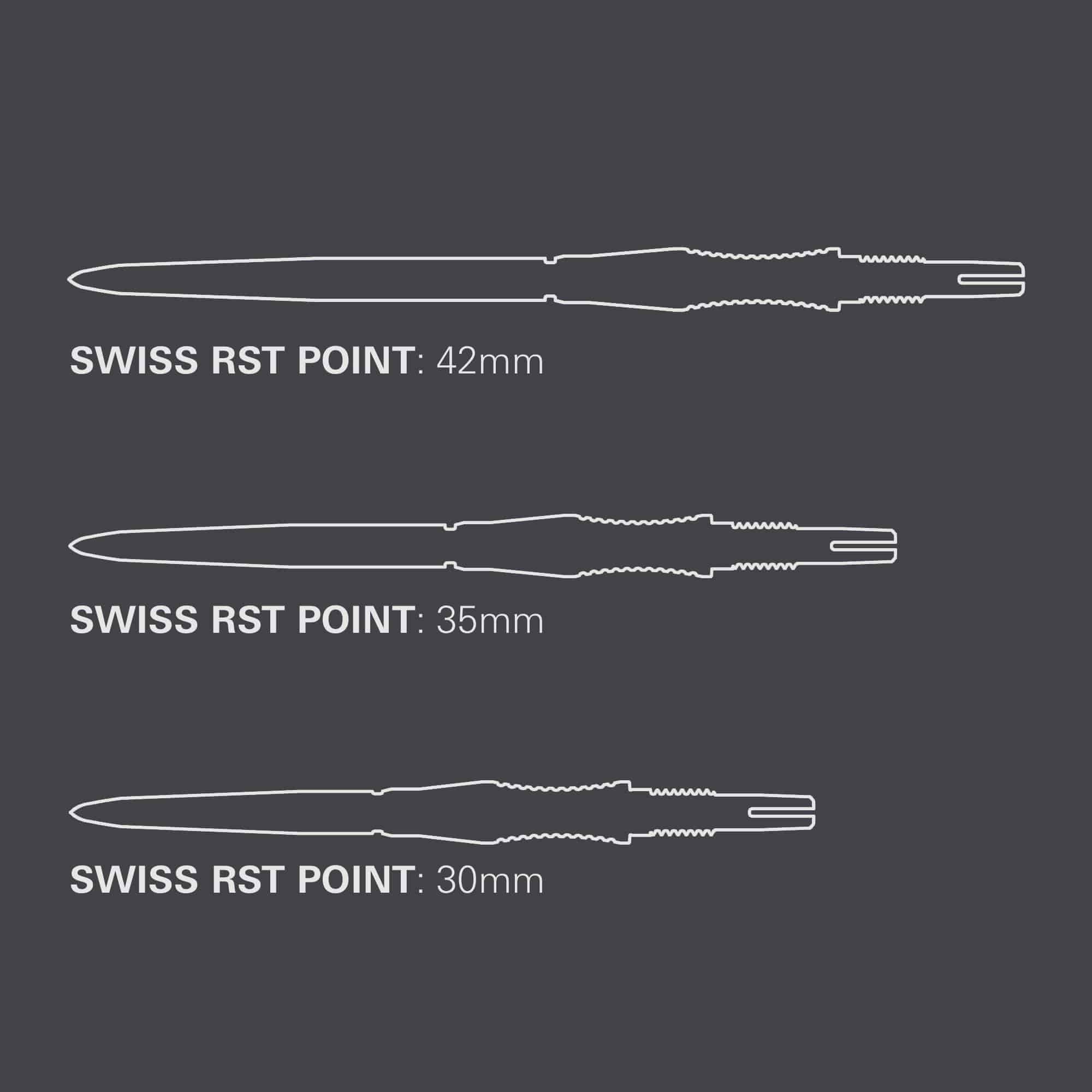 Target Swiss Point Dart Tips Signature RST - Silver Abgebildet sind die Target Swiss Point Dartspitzen Signature RST in Silber. Die Spitzen sind mit einer RST-Oberfläche versehen und bieten optimalen Grip.