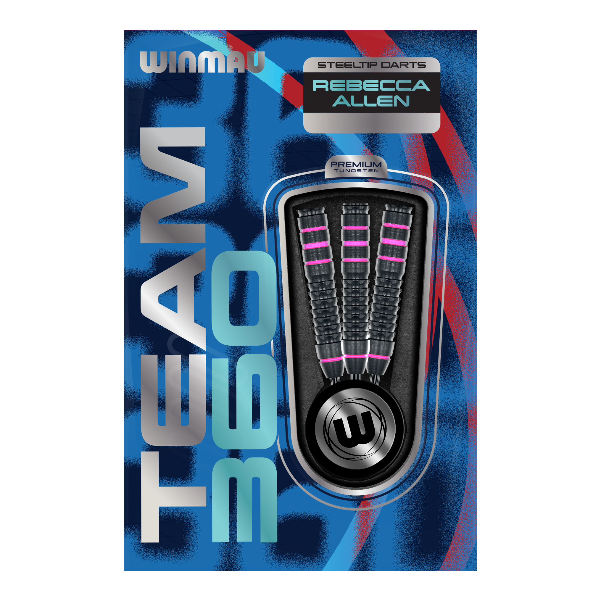 Winmau Team 360 Rebecca Allen Steel Darts - 24g Abgebildet sind die Winmau Team 360 Rebecca Allen Steeldarts mit 24g. Die Darts sind speziell für Präzision und professionelle Leistung entworfen.