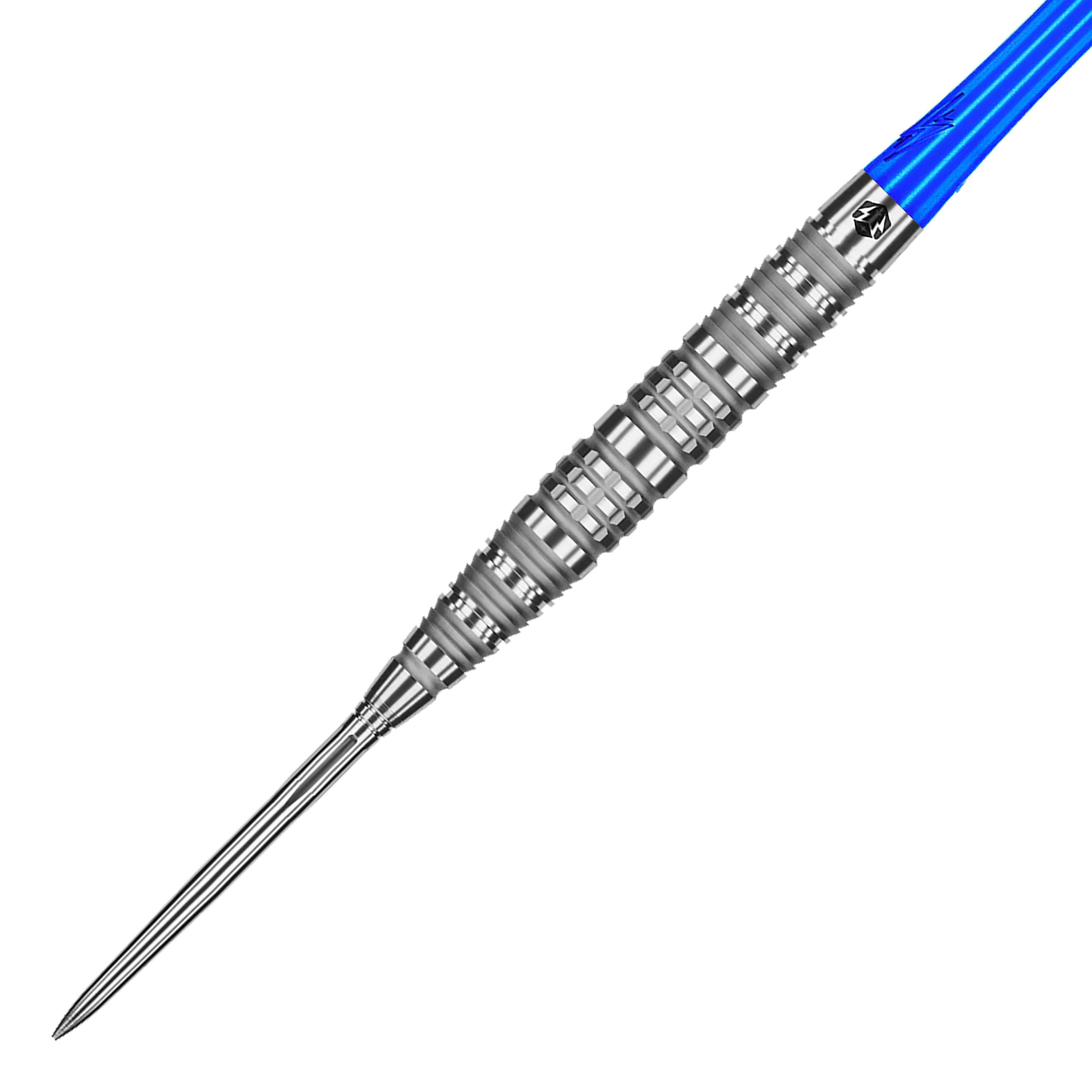 Caliburn Rix EZ-EVO R6 Steeldarts werden gezeigt. Diese Steeldarts sind für das Dartspiel geeignet.