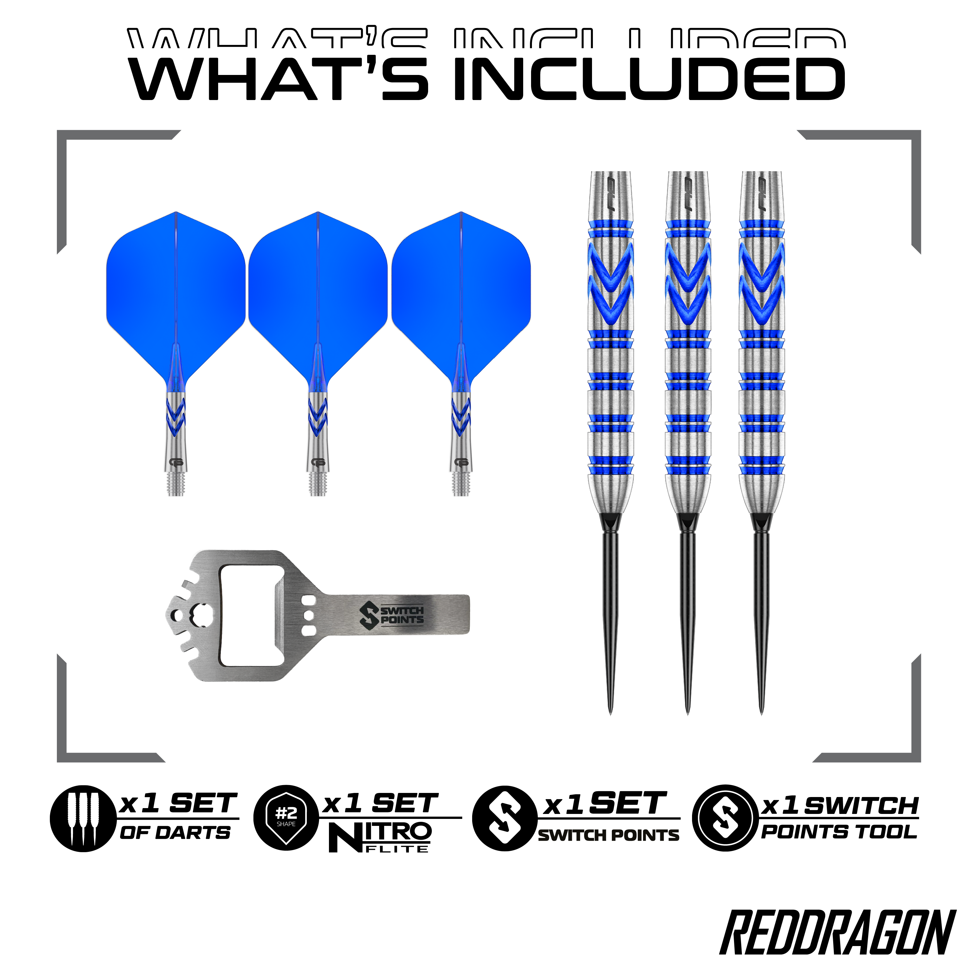 Red Dragon Gerwyn Price Blue Original Switch Point Steeldarts Hier sind die Red Dragon Gerwyn Price Blue Original Switch Point Steeldarts abgebildet. Sie zeichnen sich durch ihr blaues Design und hohe Präzision aus.