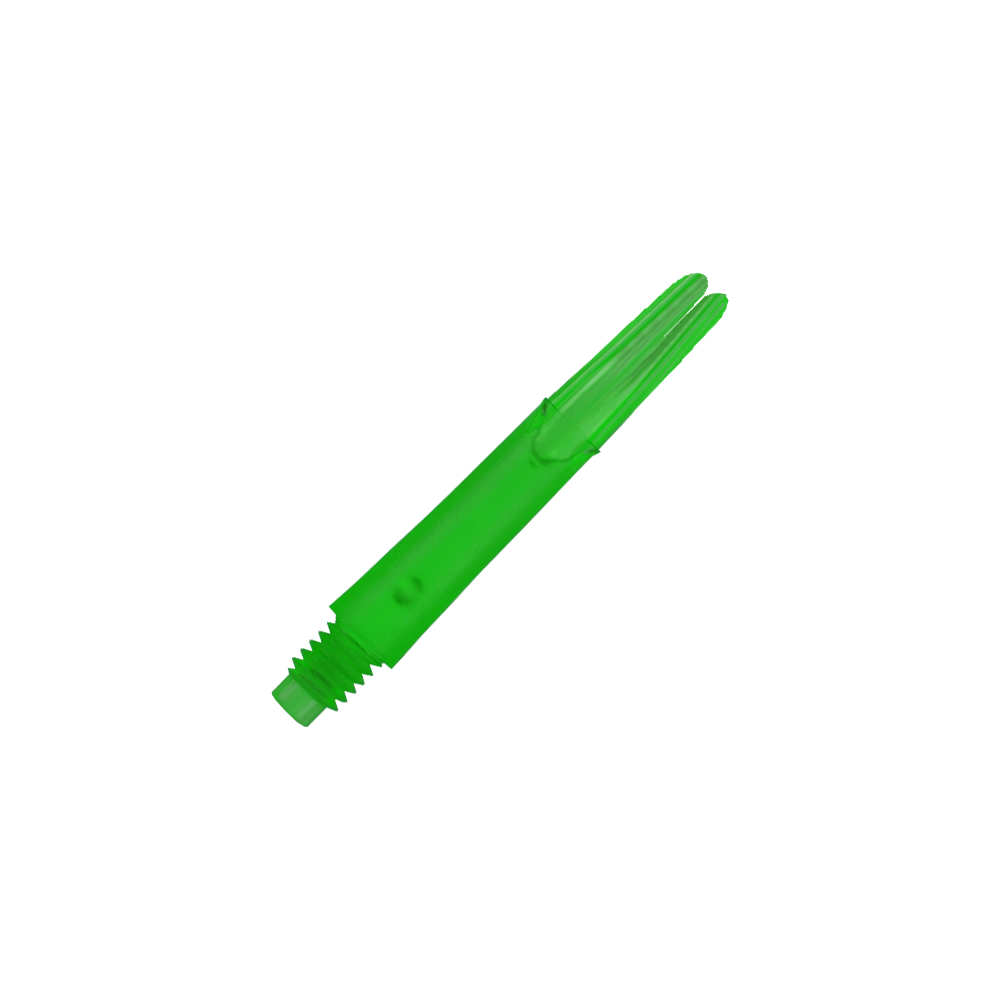 L-L-Style-Shafts Locked Straight - Green L-Style L-Shafts Locked Straight mit auffälligem Farbton, längere Variante. Abgebildet ist der längere Dart-Schaft einzeln.
