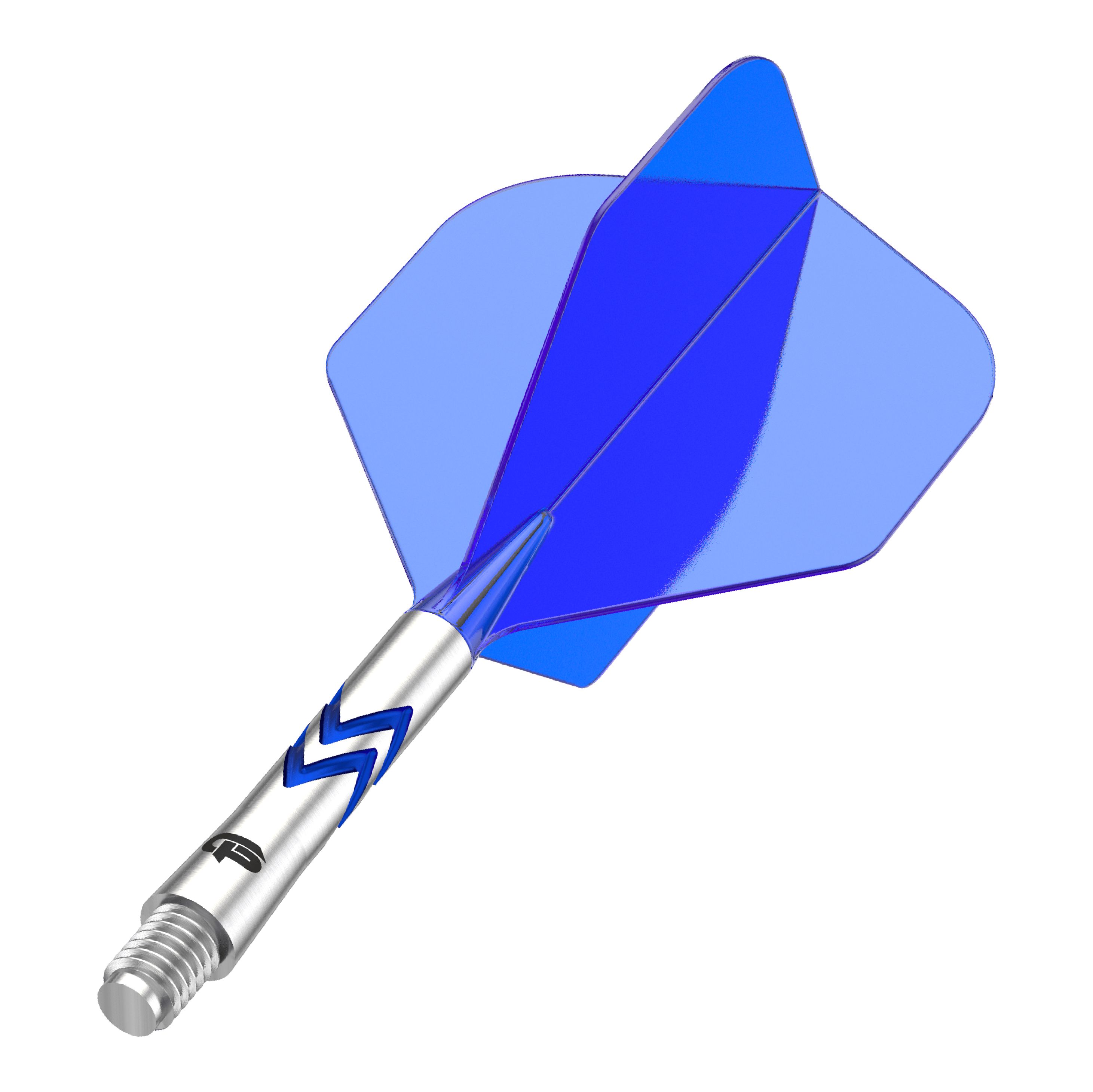 Dart-Flights abgebildet, vermutlich vom Typ Gerwyn Price No2 in mittlerer Größe. Die Flights sind in hellem Design dargestellt.