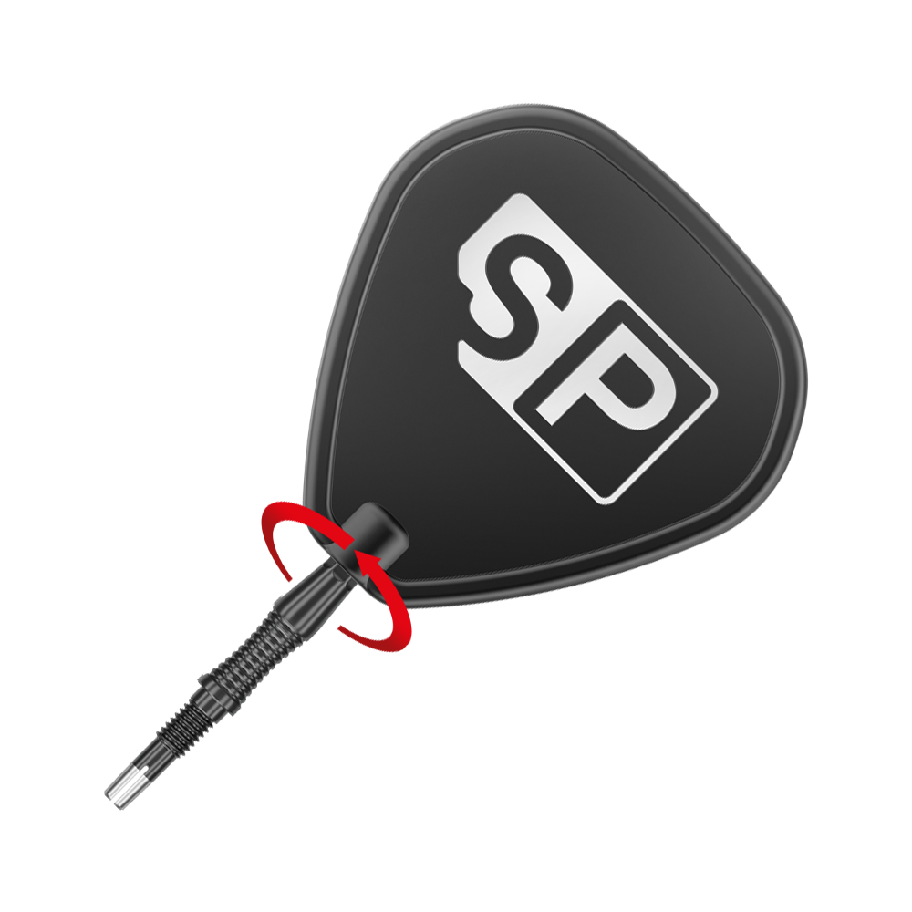 Das Bild zeigt die Target Swiss Point Dartspitzen Signature RST in Schwarz. Die Dartspitzen sind speziell gestaltet und bieten ein modernes Design für Dartspieler.