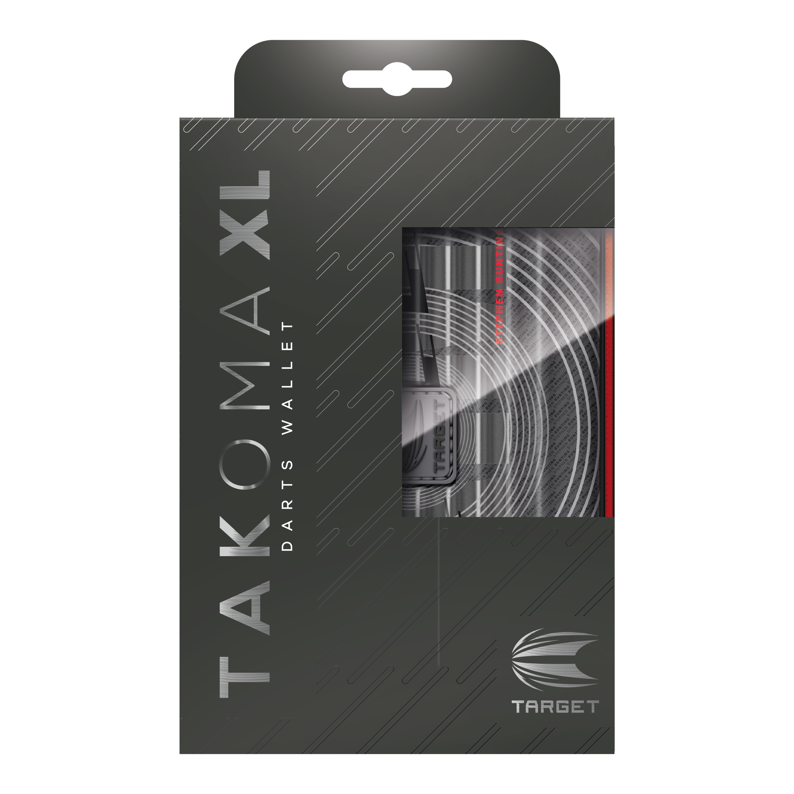 Takoma XL Ghost Series Stephen Bunting dart case Abgebildet ist das Takoma XL Ghost Series Stephen Bunting Dartcase. Das Dartcase ist ein spezielles Etui zur sicheren Aufbewahrung von Dartpfeilen.