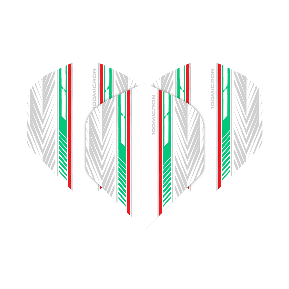 Pentathlon White Green Red No2 Standard Flights