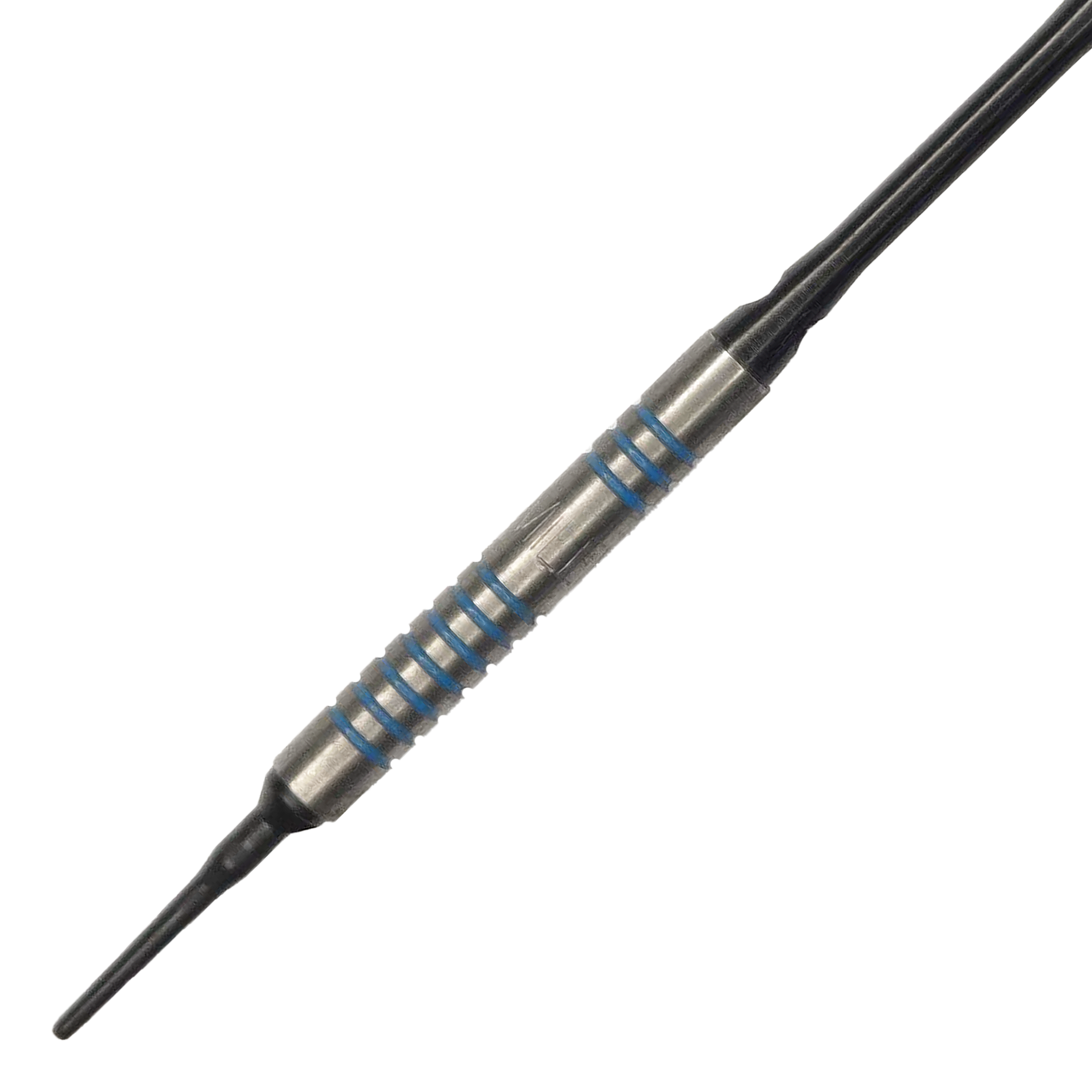McDart 85 Tungsten V1 soft darts - 17g Der McDart 85er Tungsten V1 Softdart wiegt 17 Gramm und hat ein silbernes Barrel mit blauen Rillen. Die Spitze ist aus Kunststoff und eignet sich für elektronische Dartscheiben.