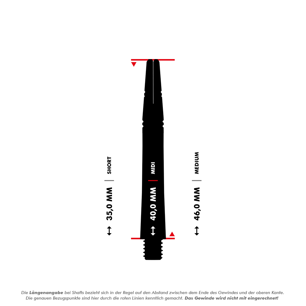 Harrow&#39;s Alamo VS2 Shafts - Red