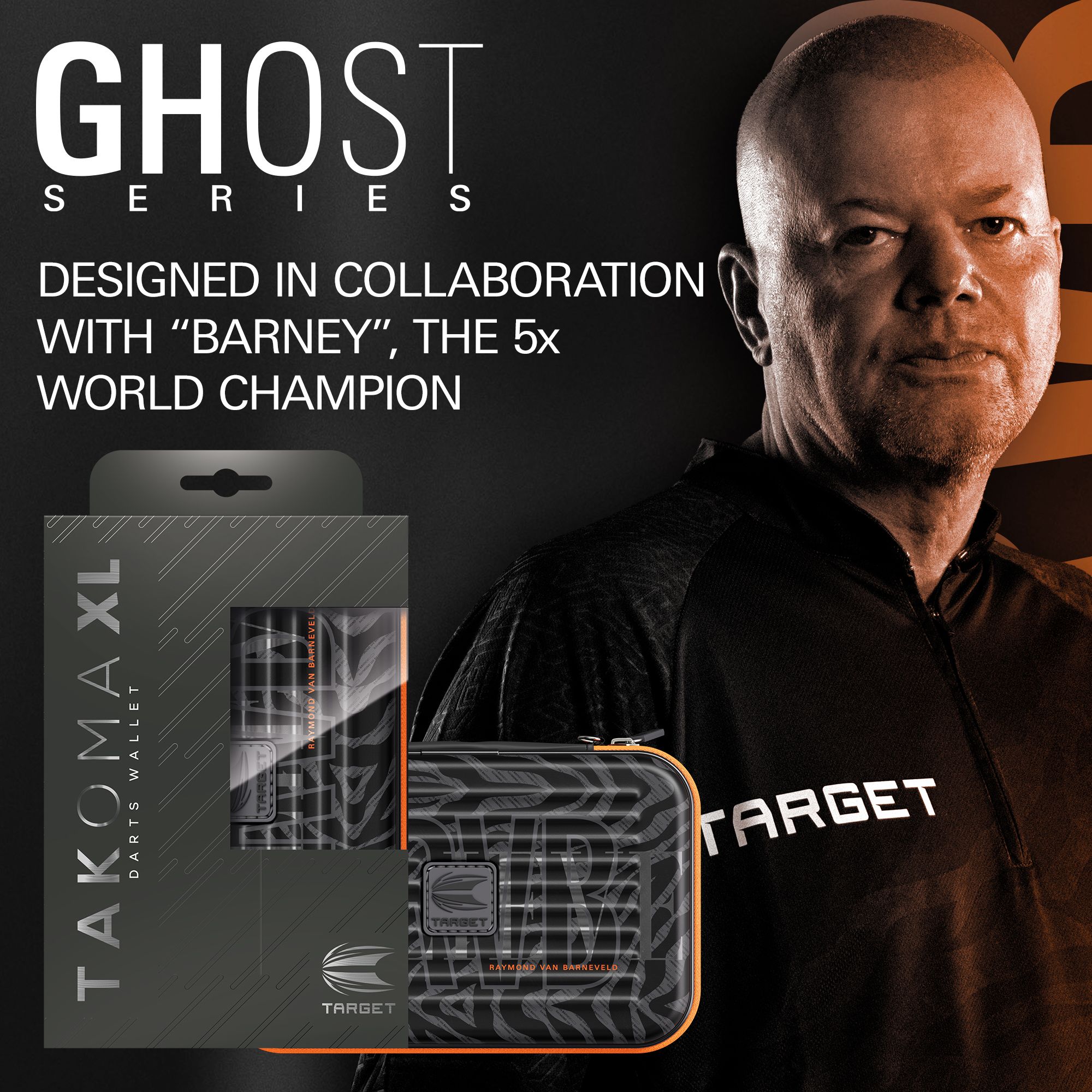 Takoma XL Ghost Series Raymond Van Barneveld dart case Abgebildet ist das Takoma XL Ghost Series Raymond Van Barneveld Dartcase. Dieses Etui schützt Dartzubehör vor Beschädigungen.