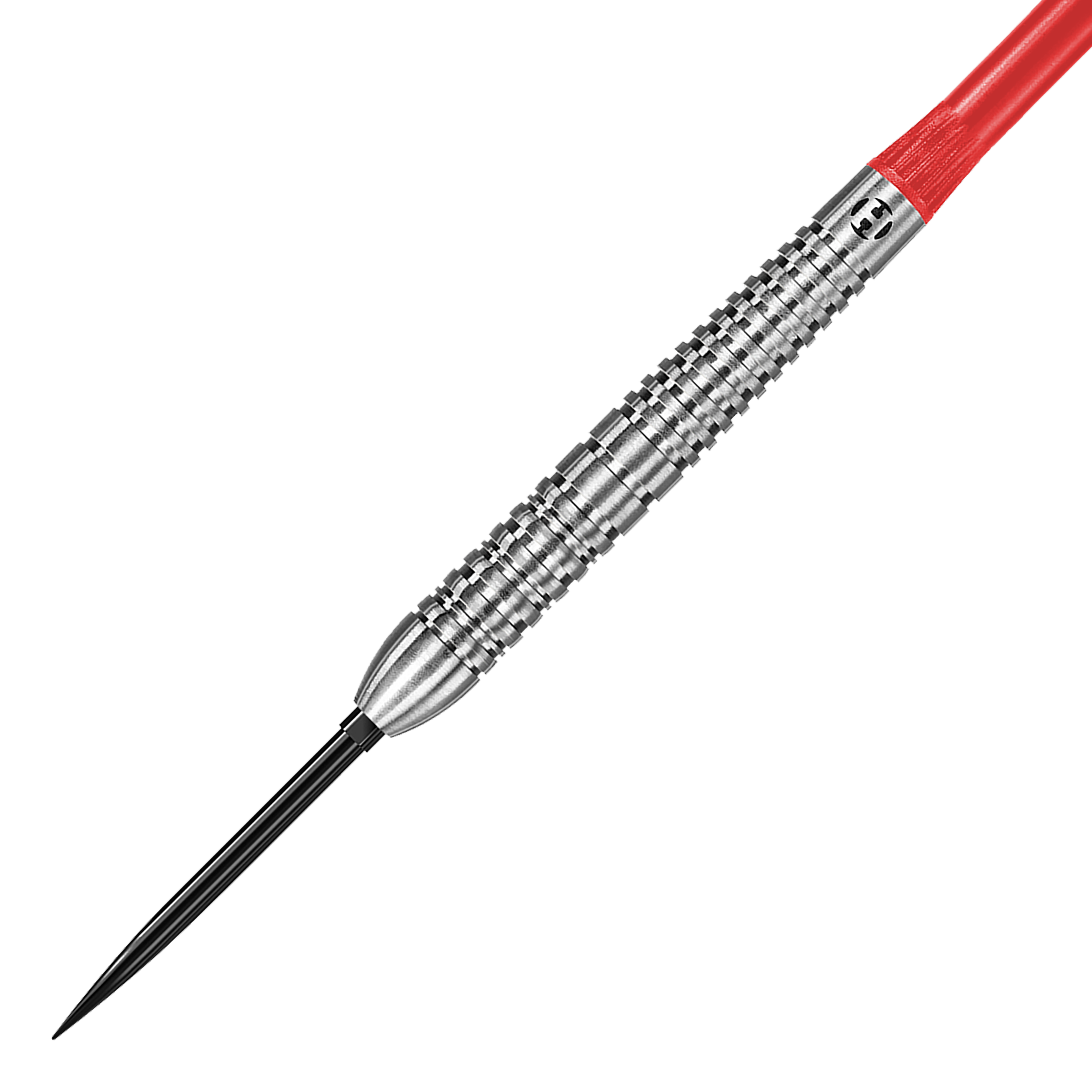 Hier ist der Harrows Damon Heta Natural Quick Point Steeldart abgebildet. Der Dart eignet sich besonders für professionelle Dartspieler.