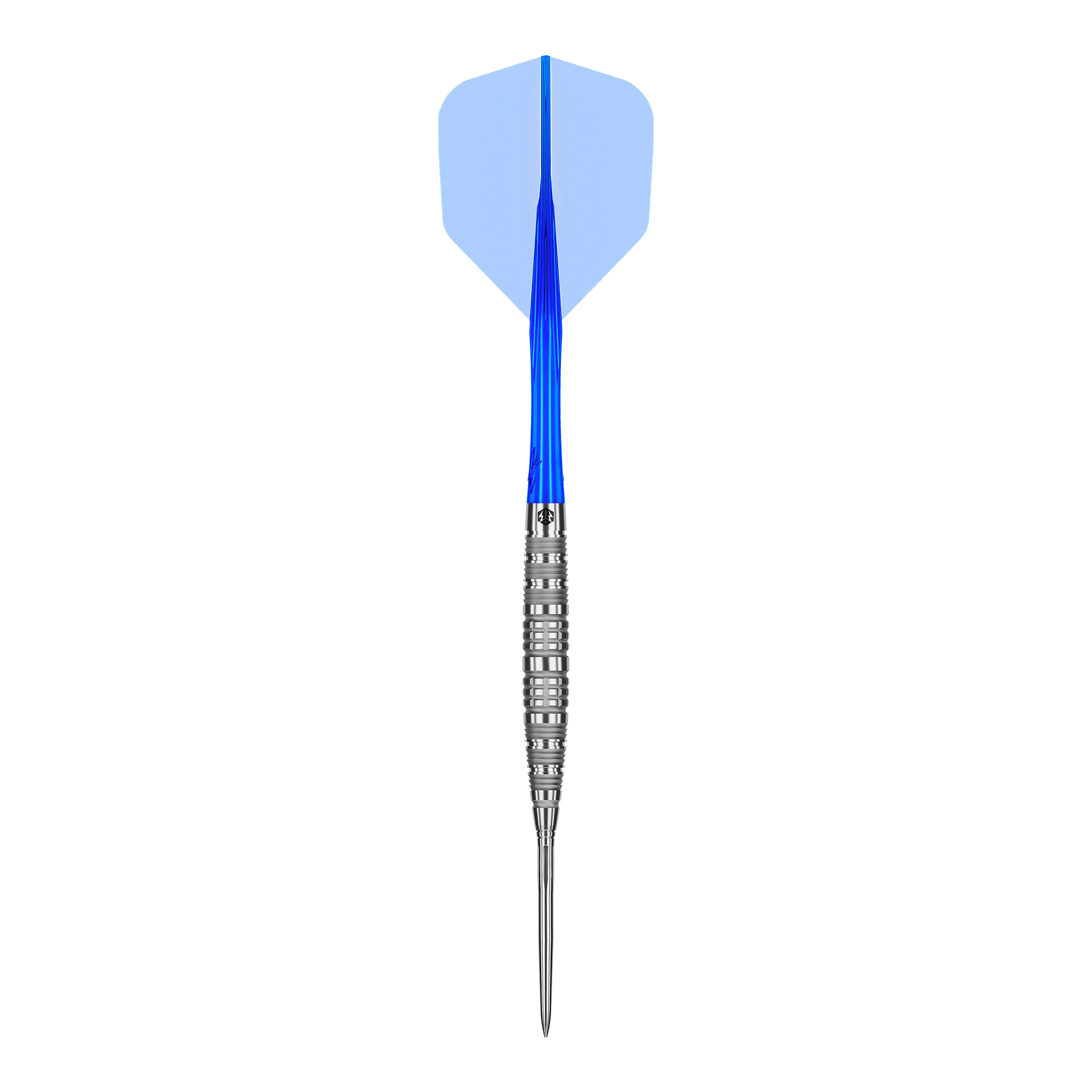 Das Produkt Caliburn Rix EZ-EVO R6 Steeldarts wird gezeigt. Die Aufnahme hebt die Gestaltung und die Struktur des Darts hervor.