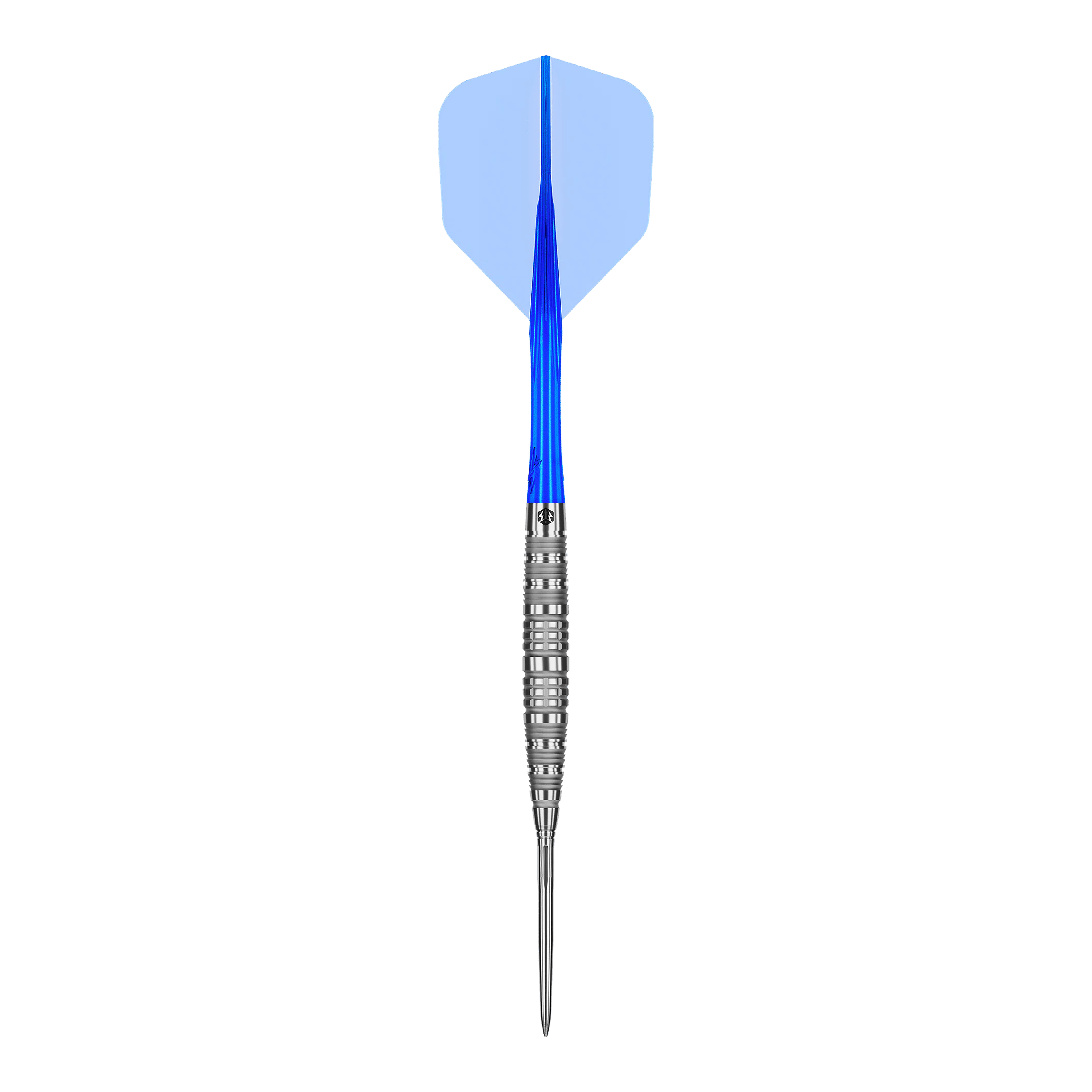 Caliburn Rix EZ-EVO R6 steel darts Das Produkt Caliburn Rix EZ-EVO R6 Steeldarts wird gezeigt. Die Aufnahme hebt die Gestaltung und die Struktur des Darts hervor.
