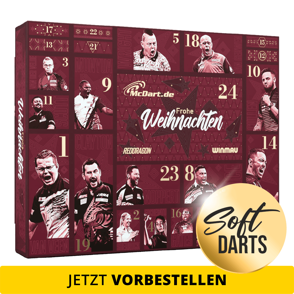 McDart Premium Advent Calendar 2026 for Soft Dart Players 