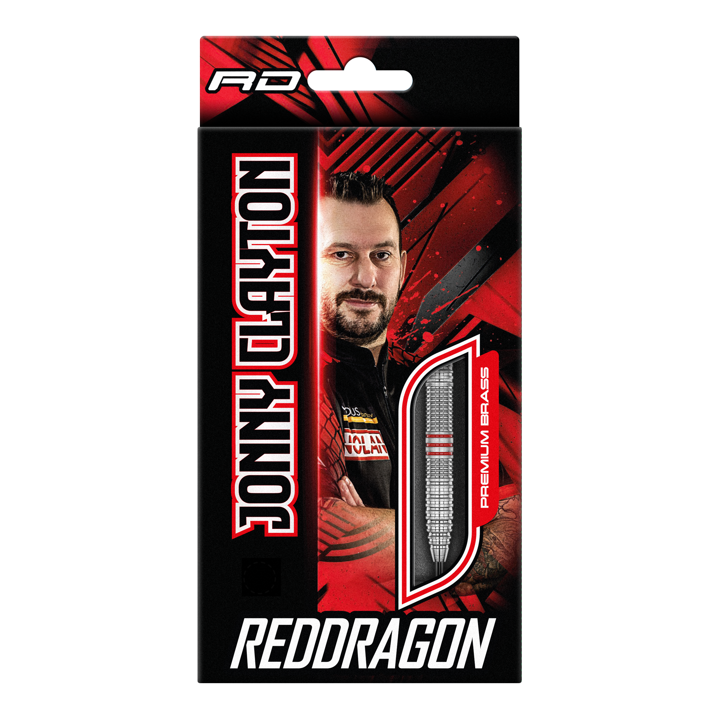 Red Dragon Jonny Clayton Brass Steel Darts - 21 g Red Dragon Jonny Clayton Brass Steeldarts - 21 g abgebildet. Die Darts sind für präzises Steeldart-Spiel geeignet.