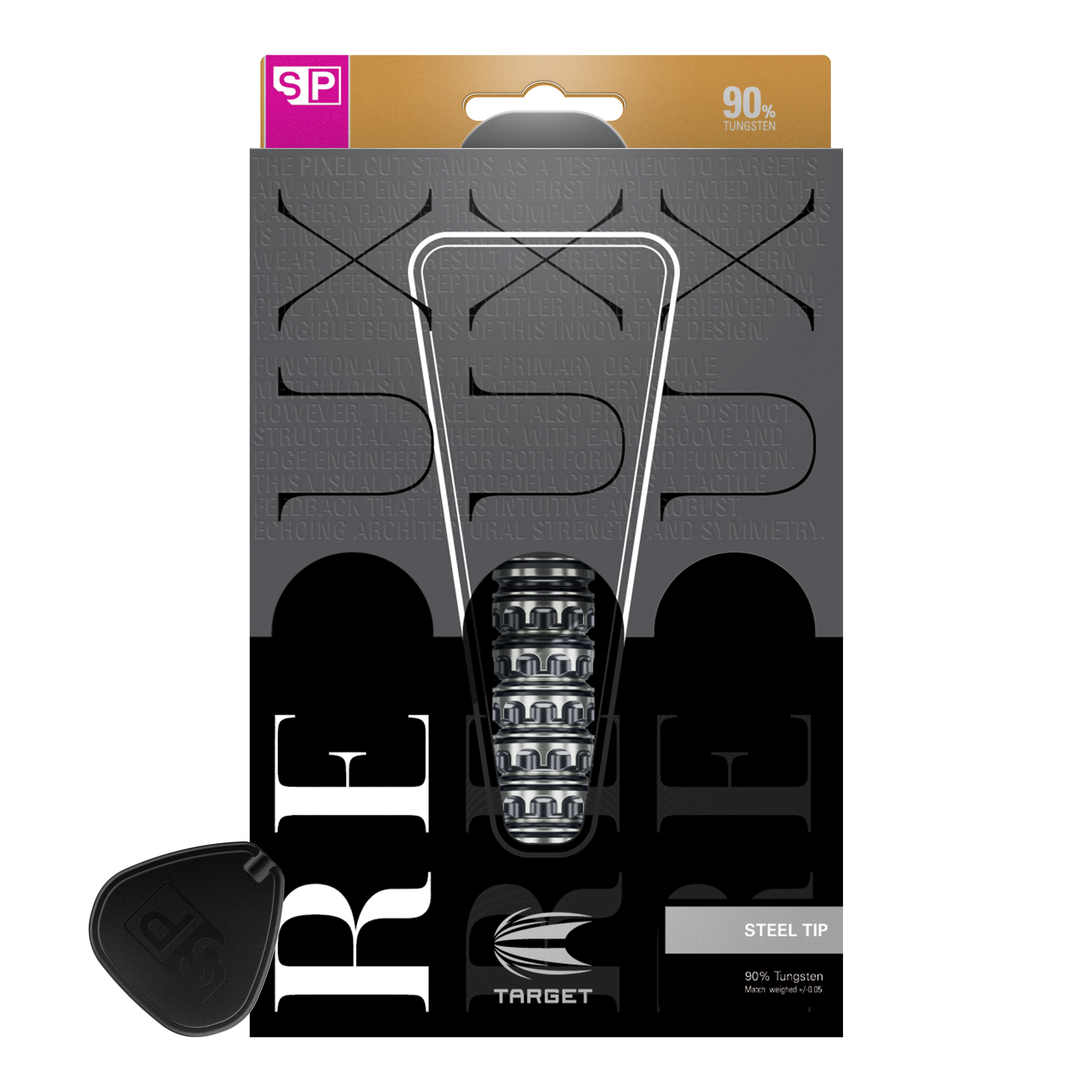 Target Redux 02 Swiss Point steel darts Das Bild zeigt die Target Redux 02 Swiss Point Steeldarts. Diese Darts überzeugen durch modernes Design und gute Verarbeitung.