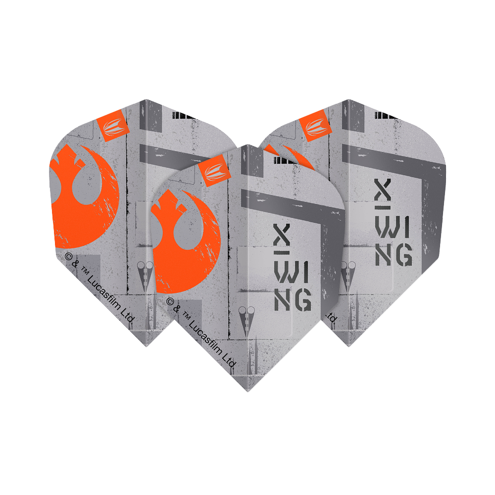 Target Star Wars ProUltra X-Wing No6 Flights Dieses Bild zeigt das Produkt Target Star Wars ProUltra X-Wing No6 Flights. Es handelt sich um Dart-Flights mit Star Wars X-Wing Motiv.