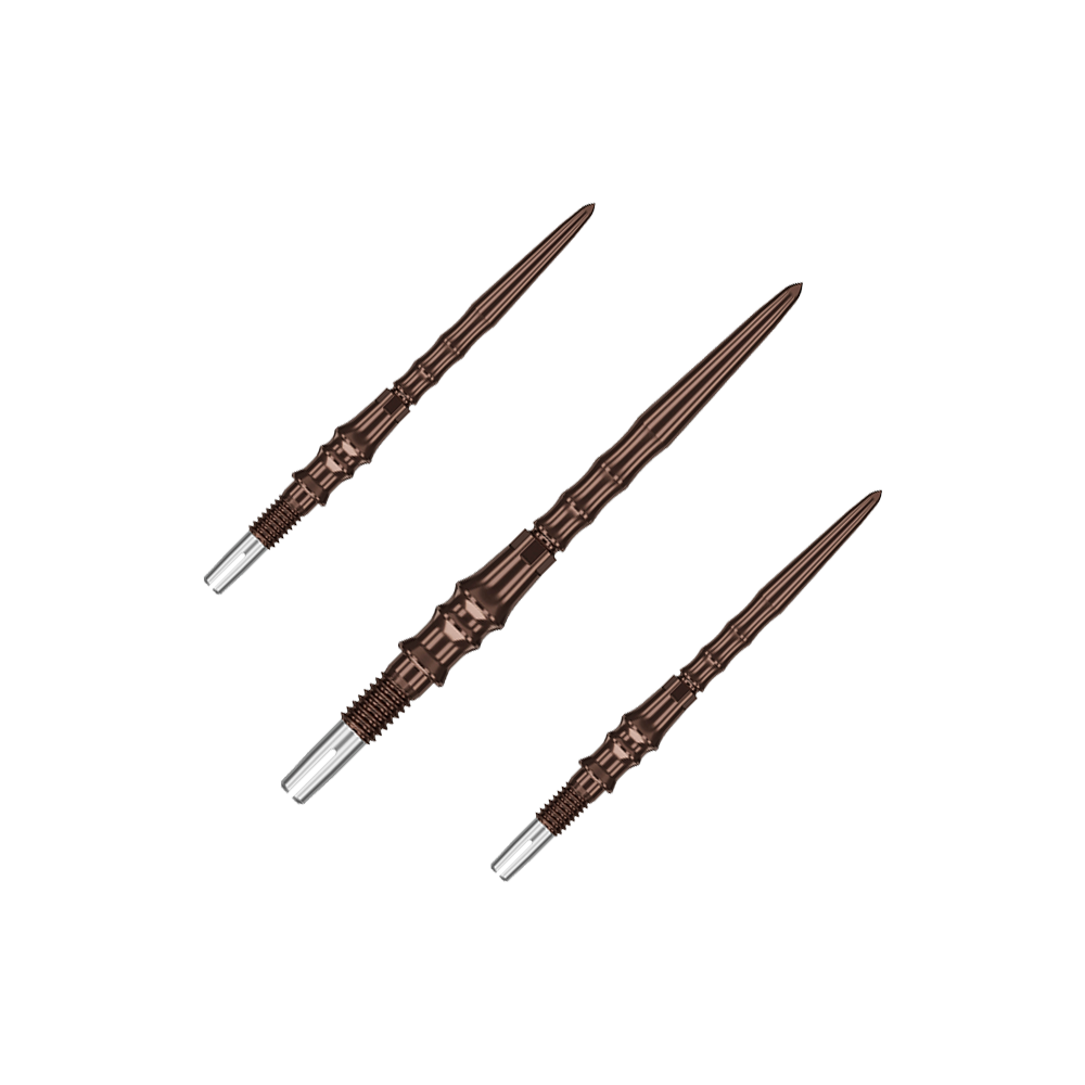 Auf dem Bild sieht man ein Set von Steeldartspitzen, Modell Silica mit 30mm Länge. Es handelt sich um die Target Japan Premium SwissPoint Serie.