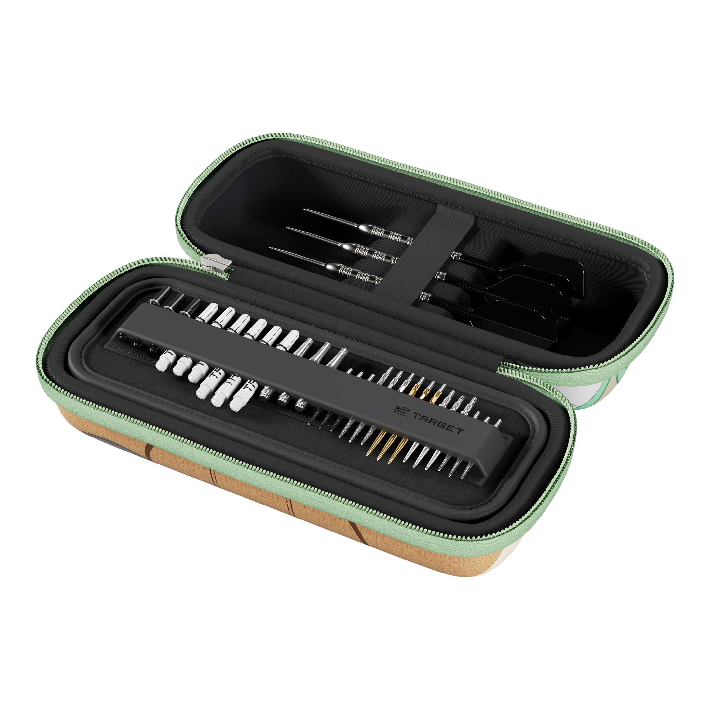 Target Star Wars Boa Dartcase - Grogu Das Target Star Wars Boa Dartcase - Grogu ist ein Dartcase mit einem Design aus Star Wars. Das Foto zeigt die Darttasche mit dem Charakter Grogu.