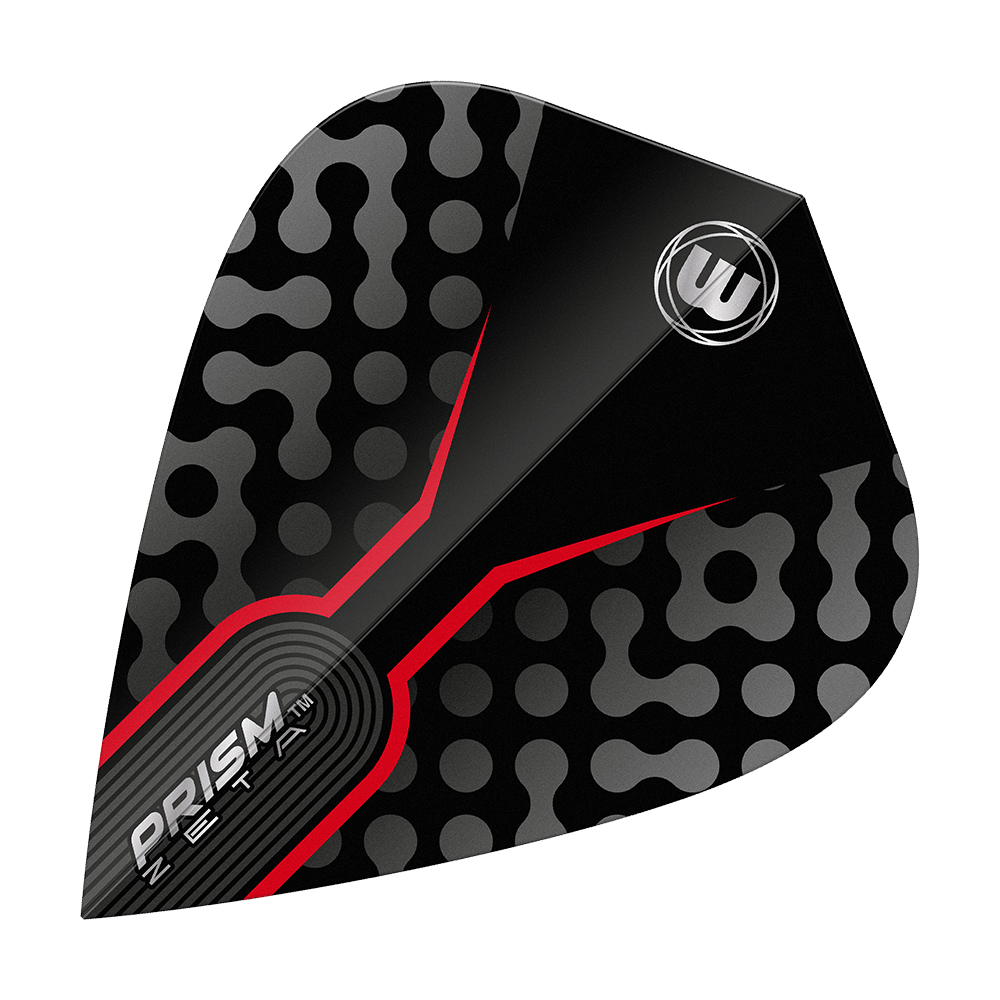 Winmau Zeta Black Red Kite Flights