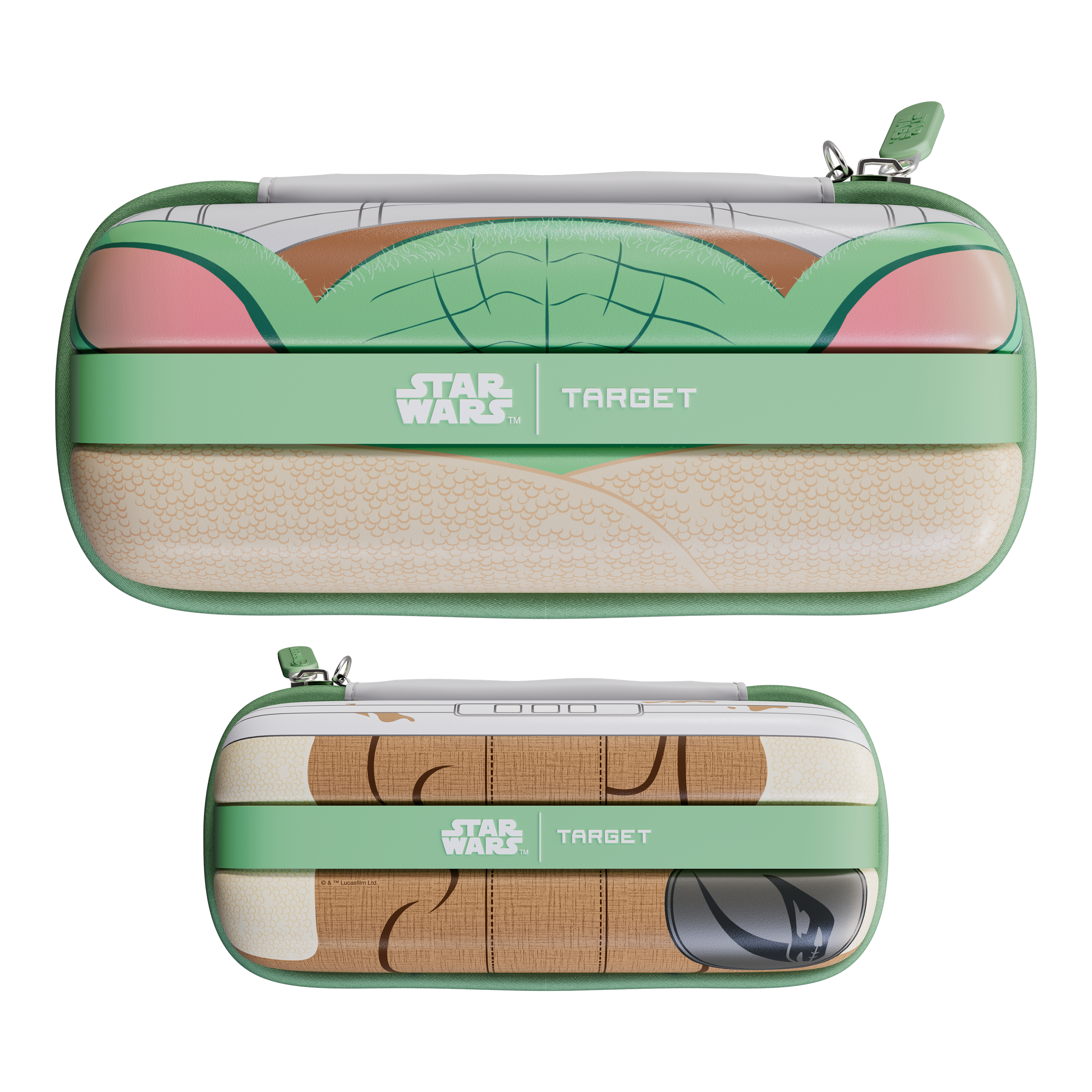 Target Star Wars Boa Dartcase - Grogu Das Bild zeigt das Target Star Wars Boa Dartcase - Grogu. Dies ist ein spezielles Dartcase mit einem Grogu-Motiv aus Star Wars.