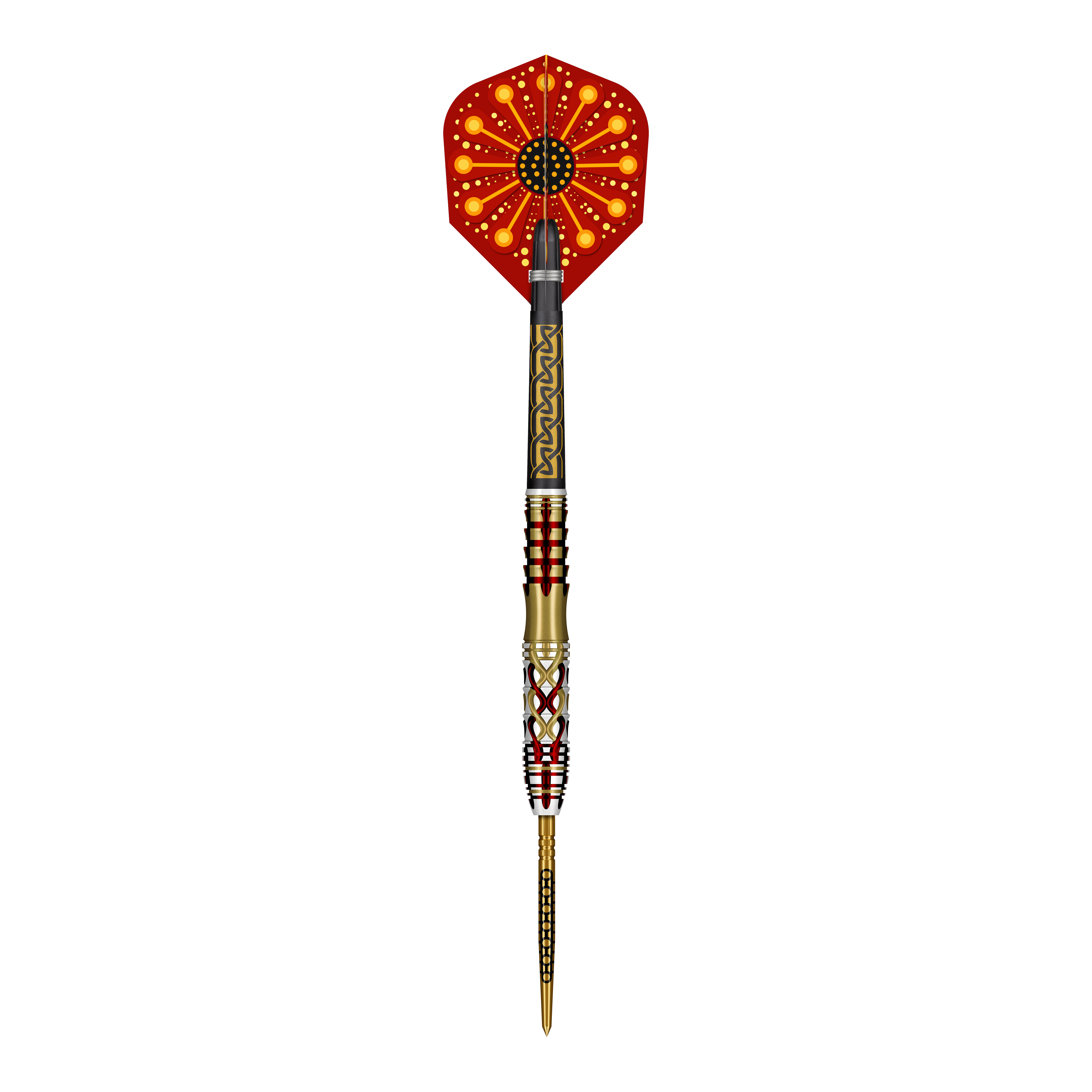 Shot Goths Alaric Turbo Point Steel Darts - 23g Abgebildet ist ein Set der Shot Goths Alaric Turbo Point Steeldarts mit 23g Gewicht. Die Steeldarts werden für professionelle Dartspieler empfohlen.