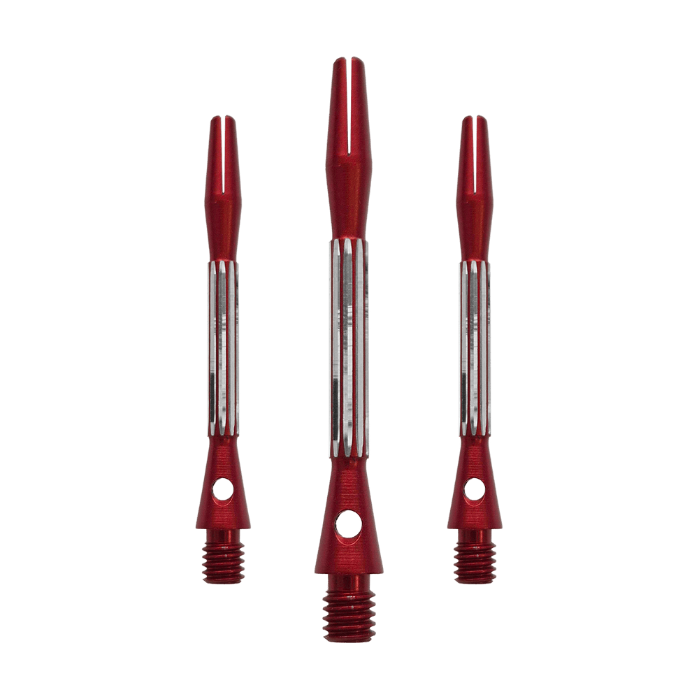 Bulls NL Flash 2 Aluminum Shafts - Red - 46 mm Die Bulls NL Flash 2 Aluminium Shafts in Rot werden hier als Set gezeigt. Sie sind 46 mm lang und aus Aluminium gefertigt.