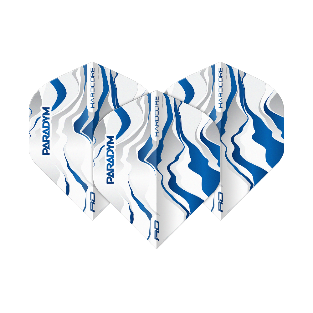 Red Dragon Hardcore Premium Paradym Blue Premium No2 Standard Flights Dieses Bild zeigt ein Set der Red Dragon Hardcore Premium Paradym Blue Premium No2 Standard Flights. Es handelt sich um hochwertige, blaue Dartflights für ambitionierte Spieler.