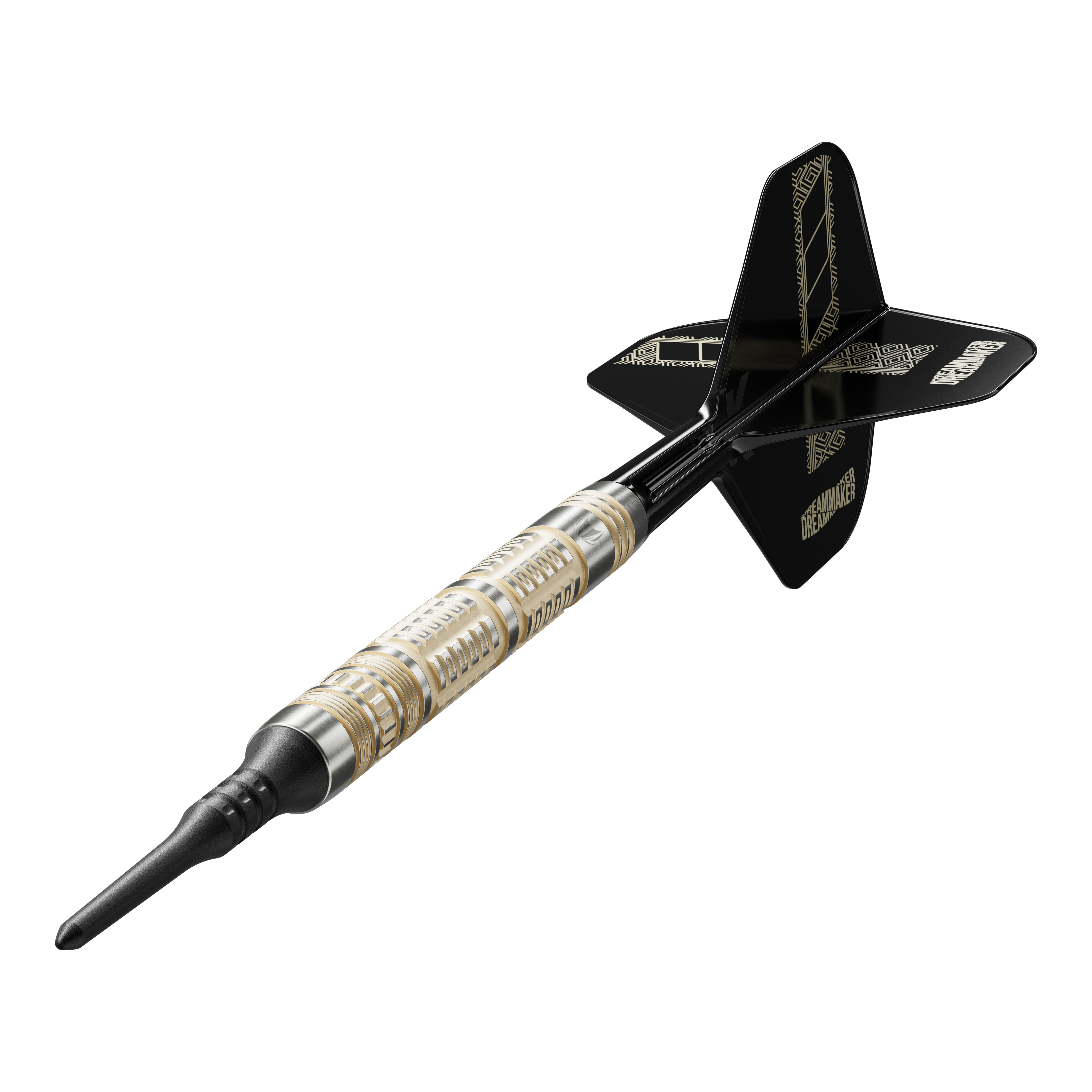 Target Dimitri Van Den Bergh 95K soft darts - 19g Abgebildet sind die Target Dimitri Van Den Bergh 95K Softdarts in der 19 Gramm Variante. Die Darts bieten eine hochwertige Verarbeitung und modernes Design.