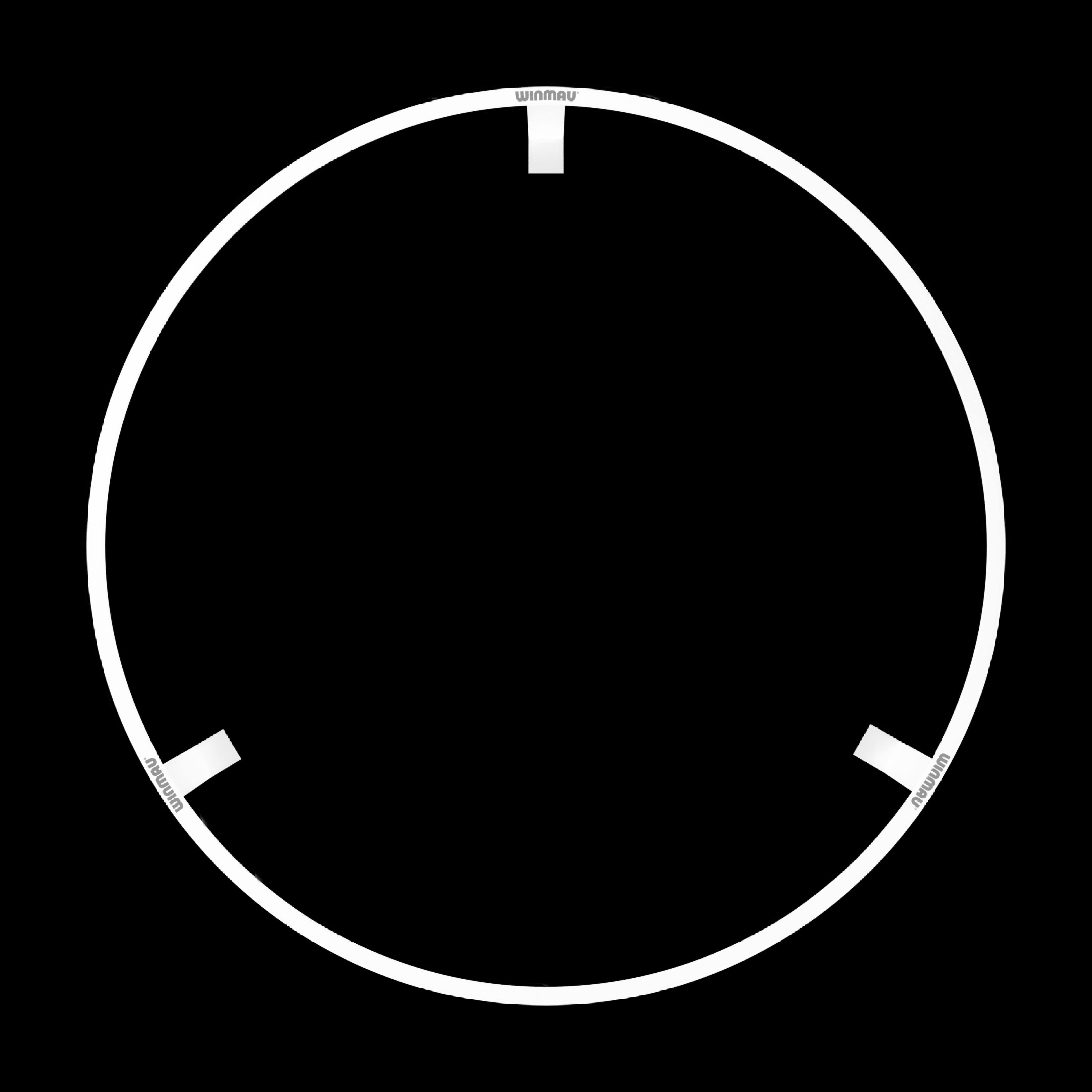 Das Bild zeigt einen runden LED-Beleuchtungsring von Winmau. Der Ring ist für die Beleuchtung und Umrandung eines Dartboards gedacht.