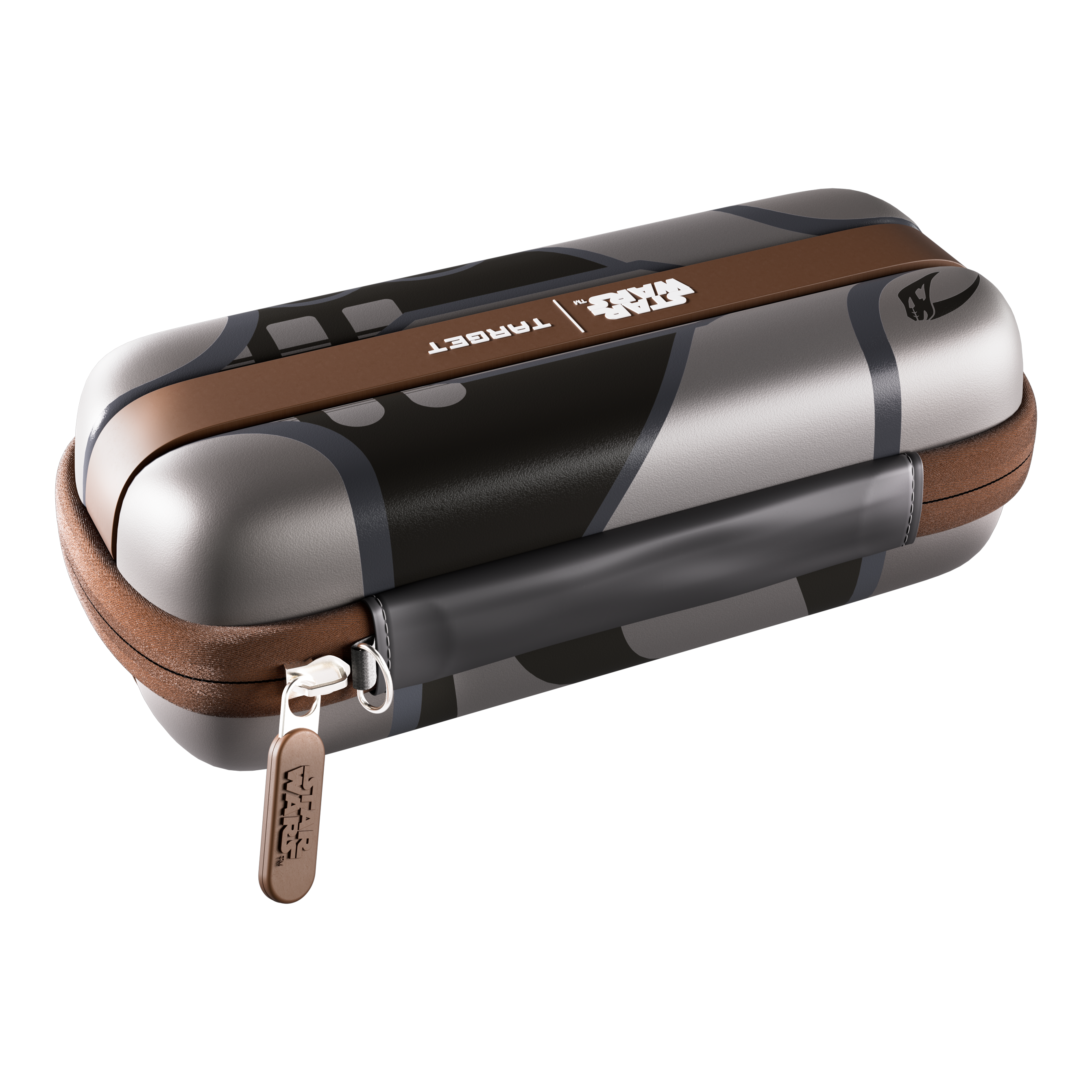 Target Star Wars Boa Dartcase - Mandalorian Das Bild zeigt das Target Star Wars Boa Dartcase - Mandalorian. Es handelt sich um ein Dartetui mit einem Star Wars Mandalorian Motiv.