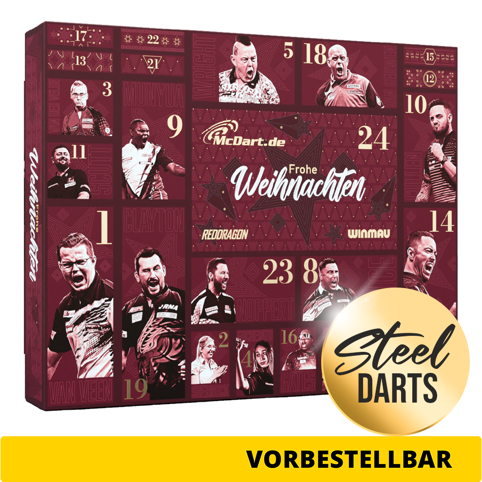McDart Premium Advent Calendar 2026 for steel dart players